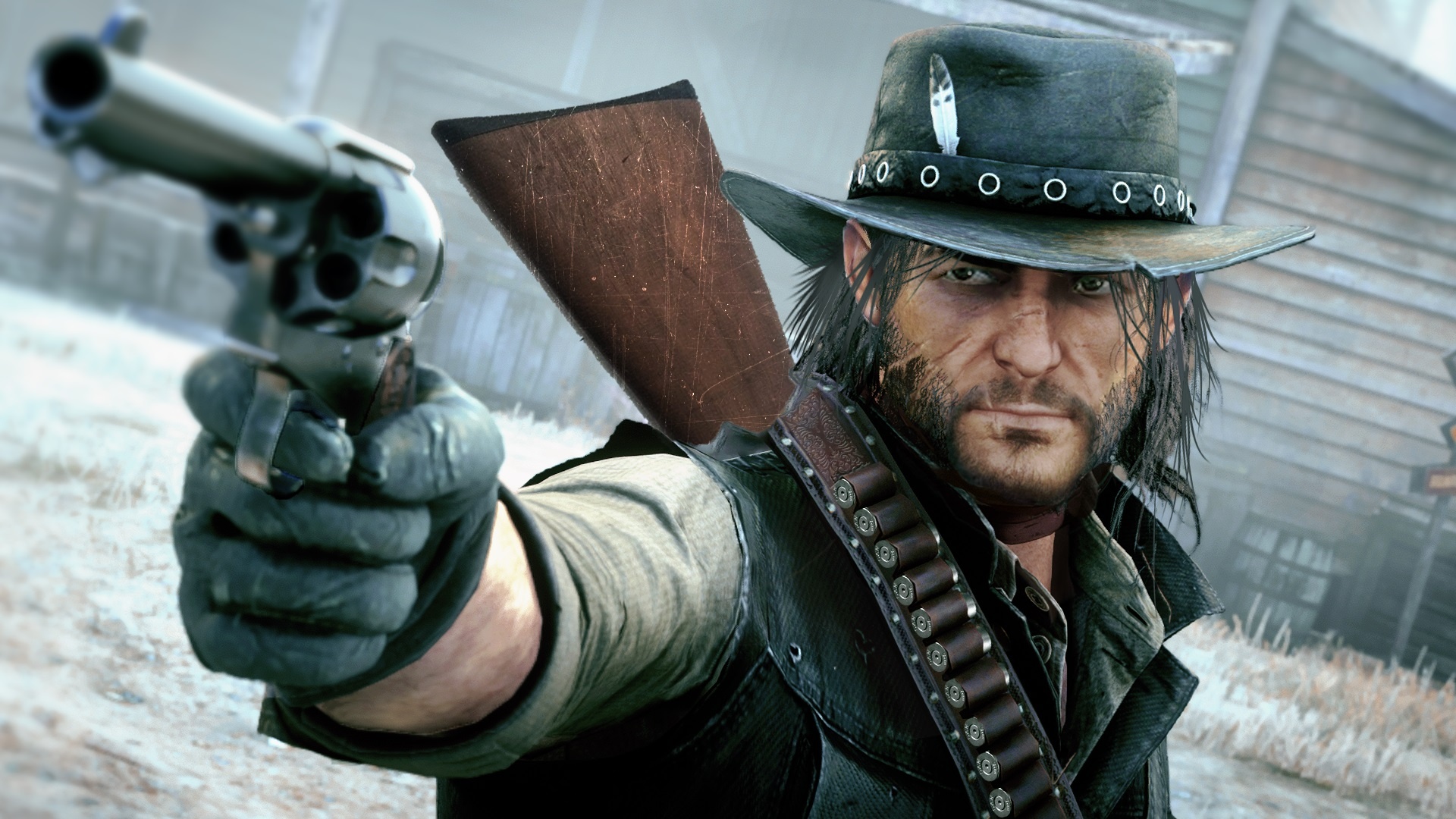 John Marston, Always clean shaven, Well-groomed appearance, Outlaw, 1920x1080 Full HD Desktop