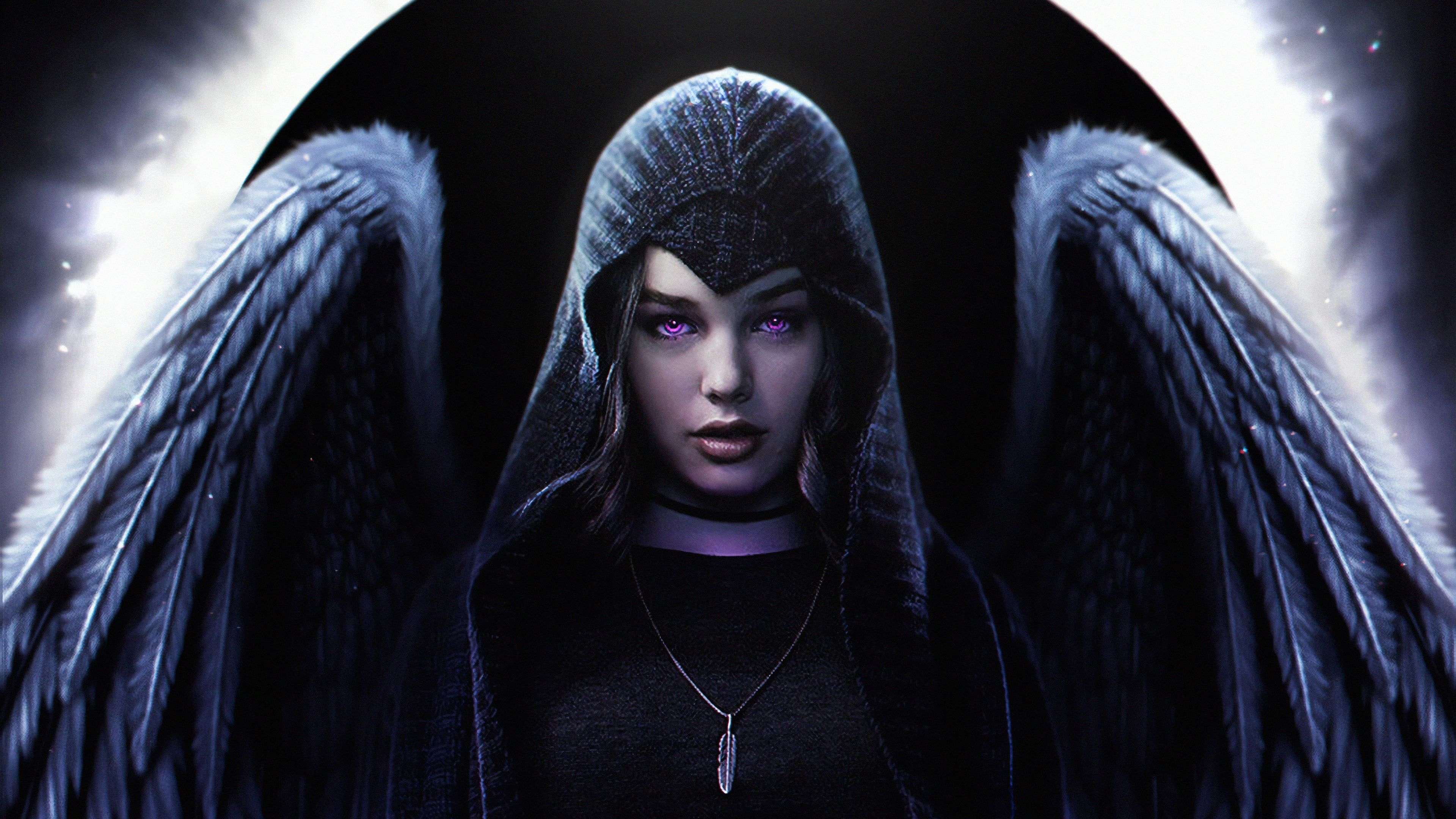 Titans TV series, HD wallpaper, Raven's character, DC Comics adaptation, 3840x2160 4K Desktop