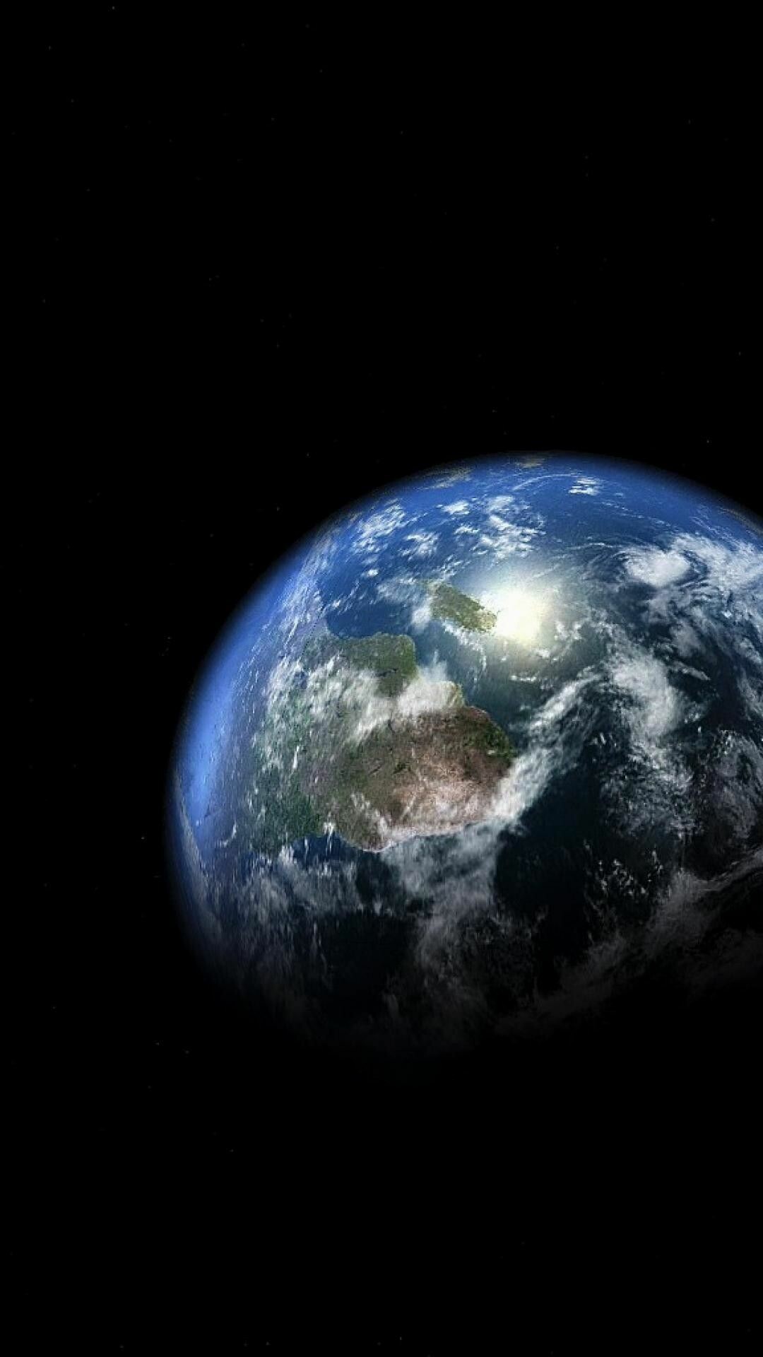 Black Earth wallpapers, 4K HD, Dark ambiance, Celestial mystery, 1080x1920 Full HD Phone