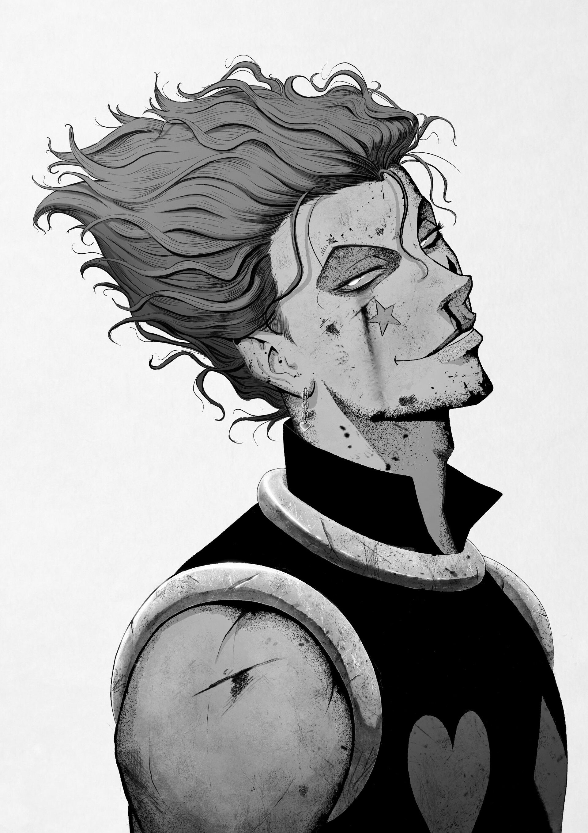 Monochrome, Hisoka Wallpaper, 1920x2720 HD Phone