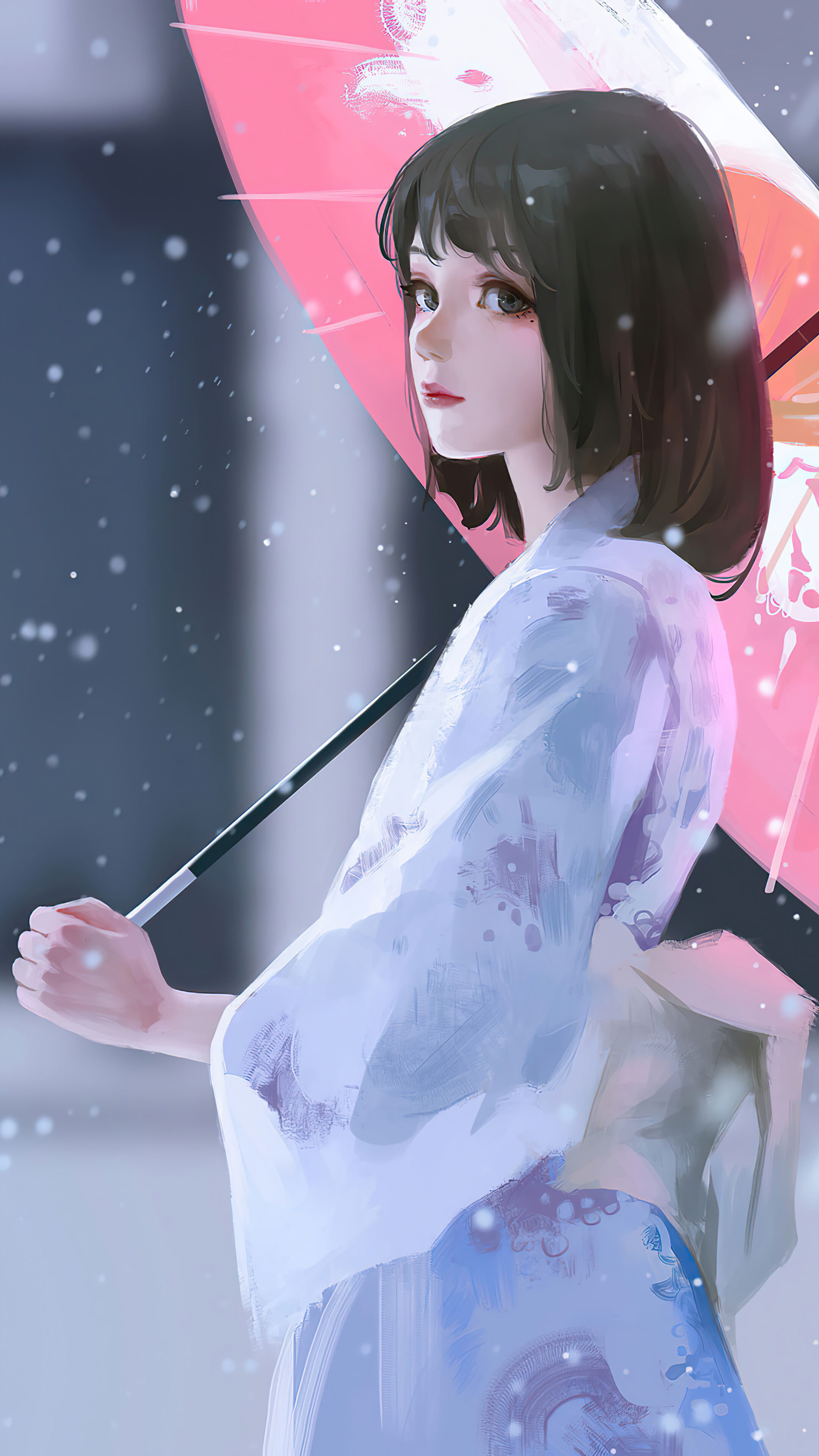 Anime, Girl, Impressive, Visuals, Stunning, 2160x3840 4K Phone