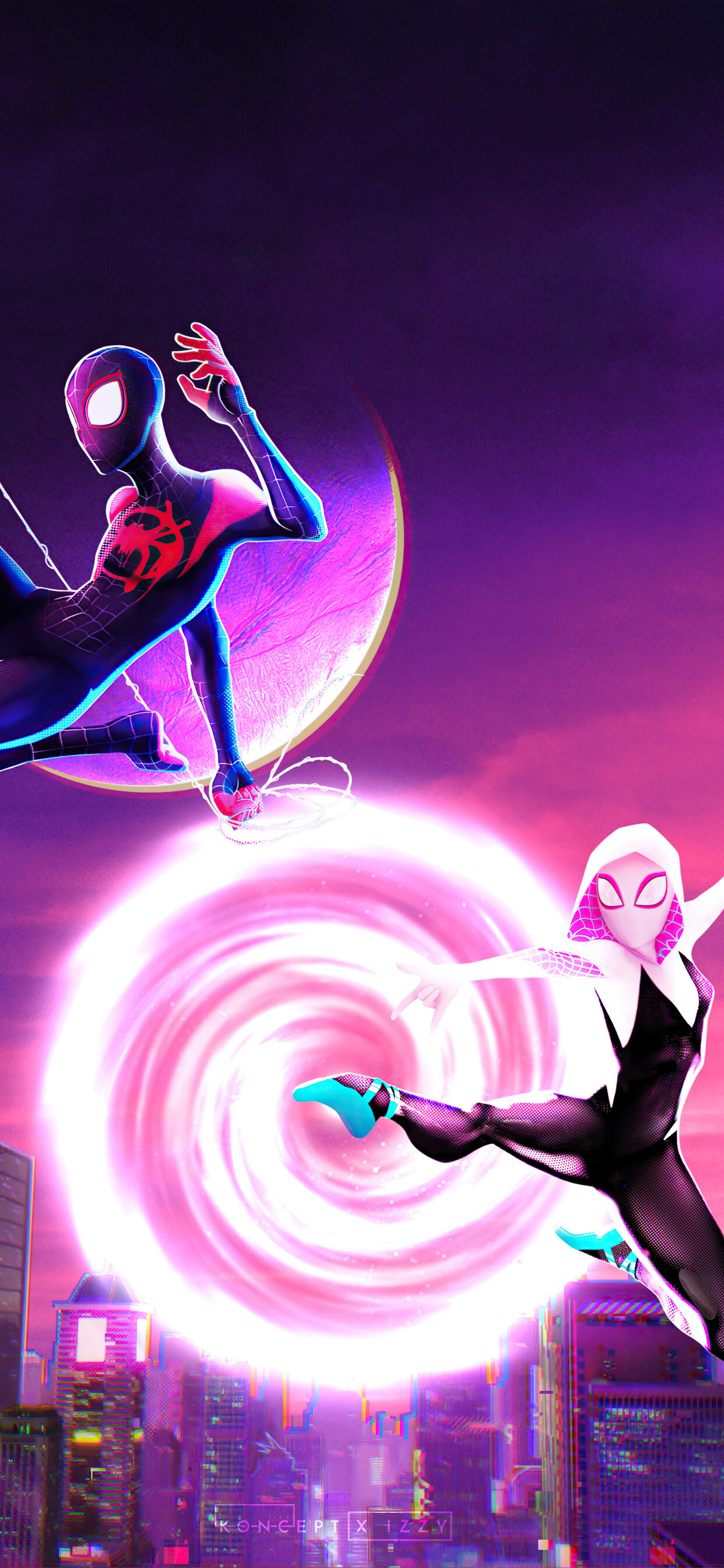 Across the Spider-Verse, Gwen Stacy Wallpaper, 1250x2690 HD Phone