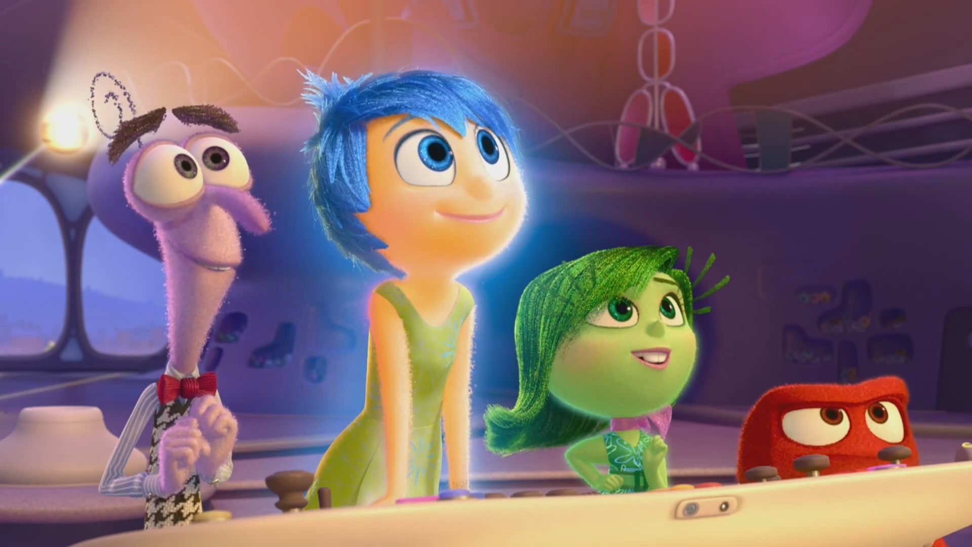 Fear, Joy, Disgust, Anger, Beloved film, Disney animation, 1920x1080 Full HD Desktop