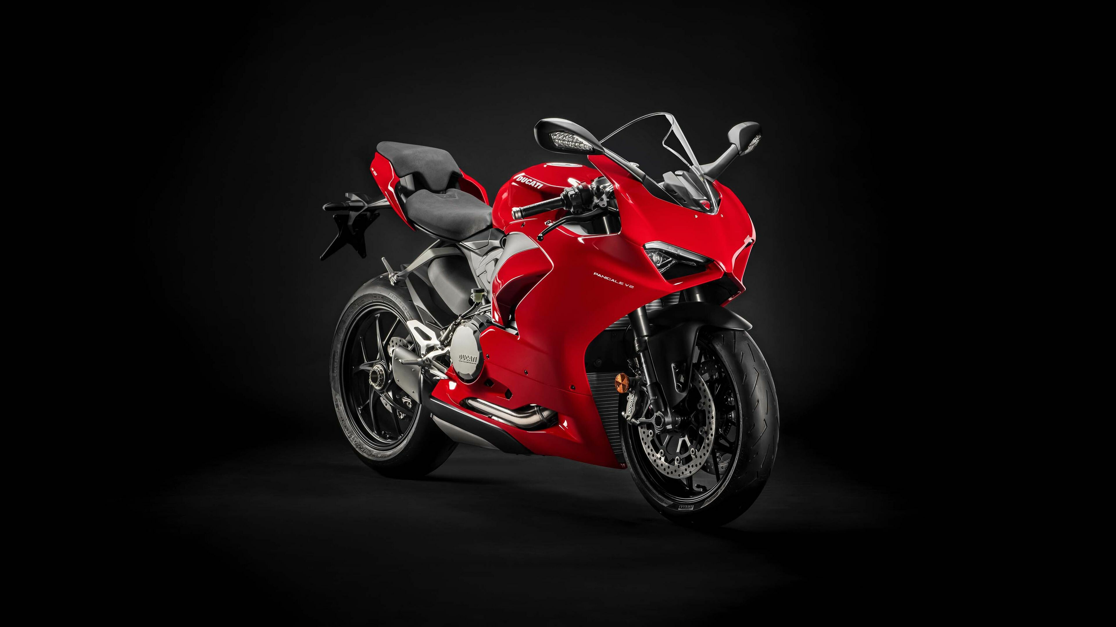 Ducati Red Livery, Ducati Panigale V2 Wallpaper, 3840x2160 4K Desktop