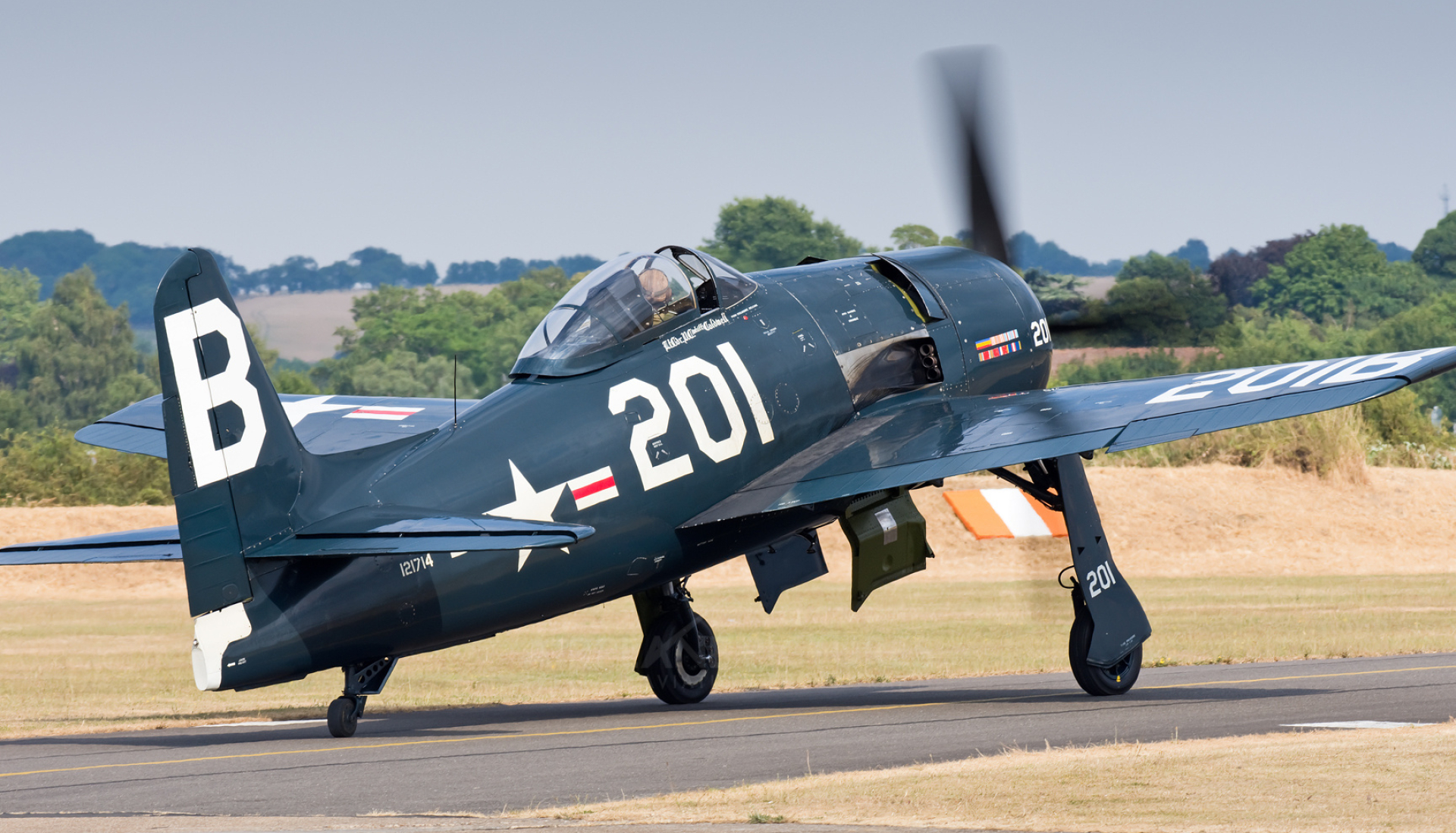 Grumman Bearcat, The fighter collection, Grumman F8F Bearcat at Duxford, 1920x1100 HD Desktop