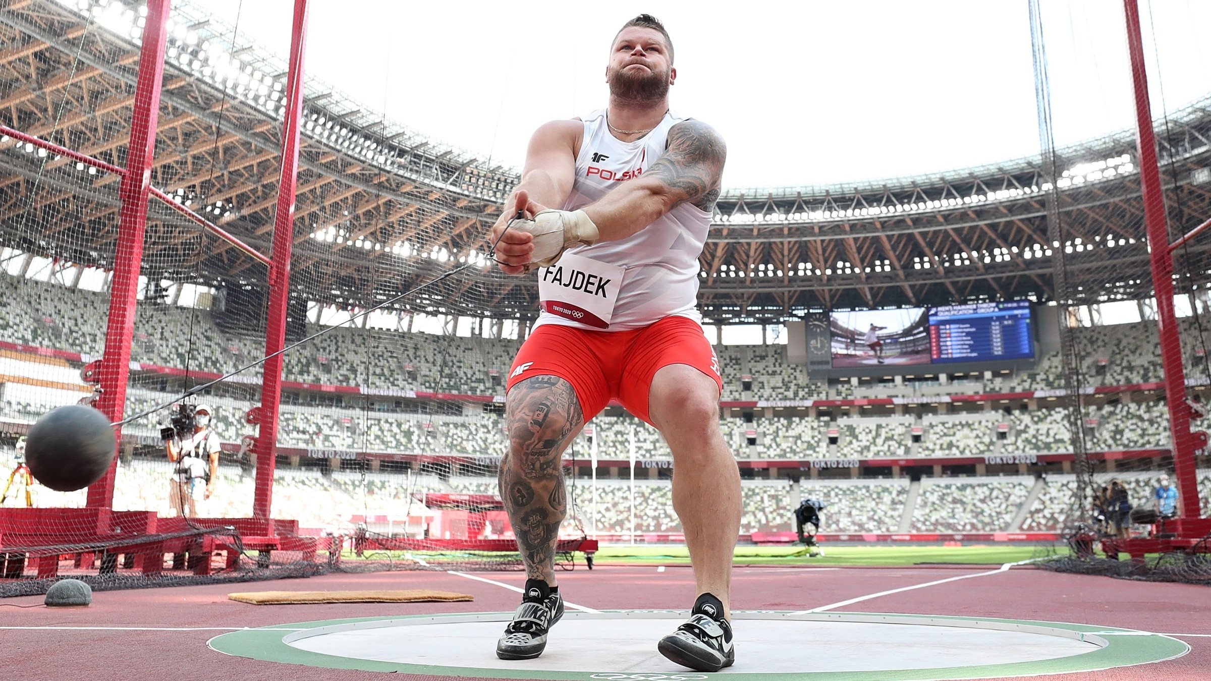 Pawe Fajdek, Tokyo 2020, Hammer throw, Athletics, 2400x1350 HD Desktop