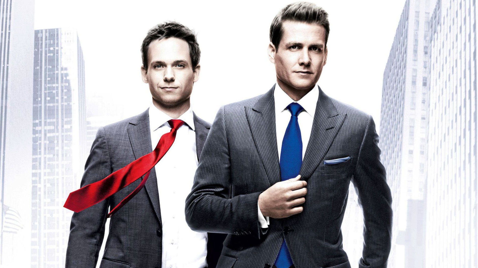 Harvey Specter, Mike Ross, New York City skyline, Full HD Desktop wallpaper