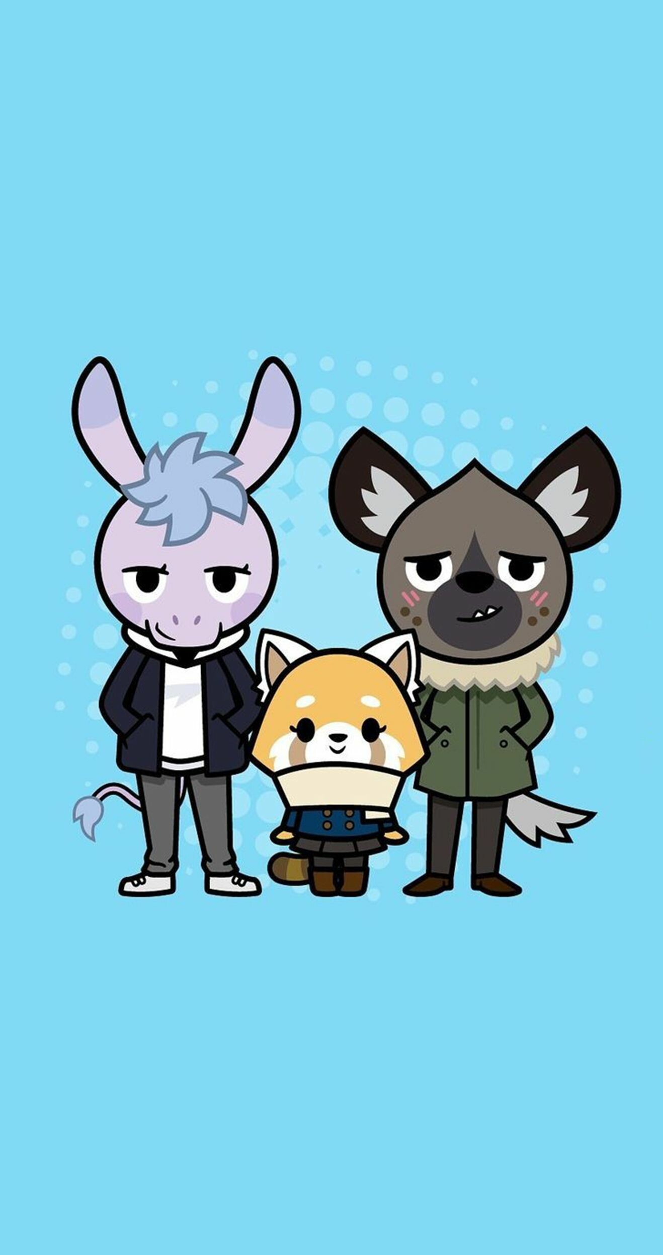 Aggretsuko, Retsuko and Haida, Phone wallpaper, Anime couple, 1320x2500 HD Phone