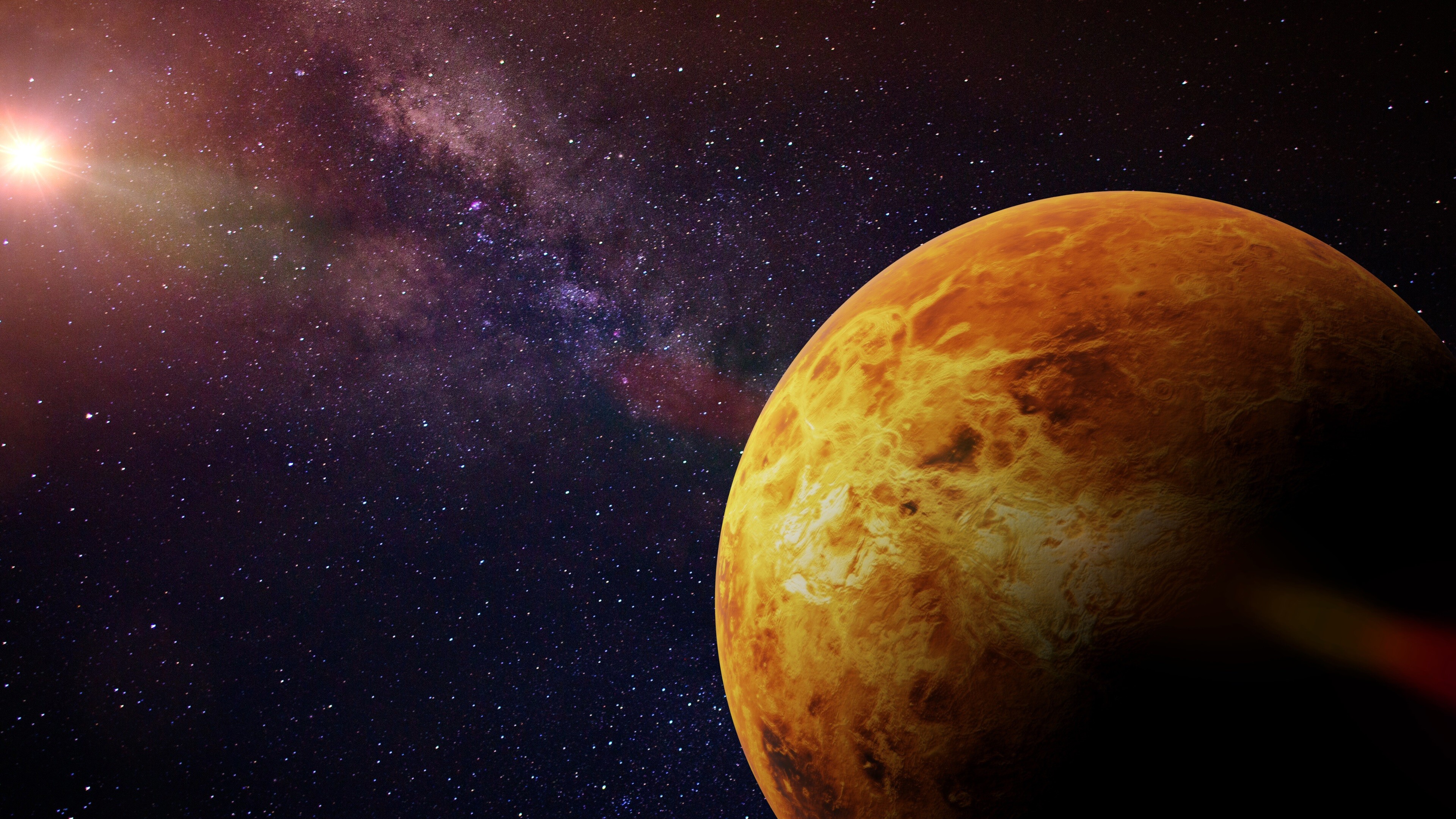 Deep Space, Venus Wallpaper, 3840x2160 4K Desktop