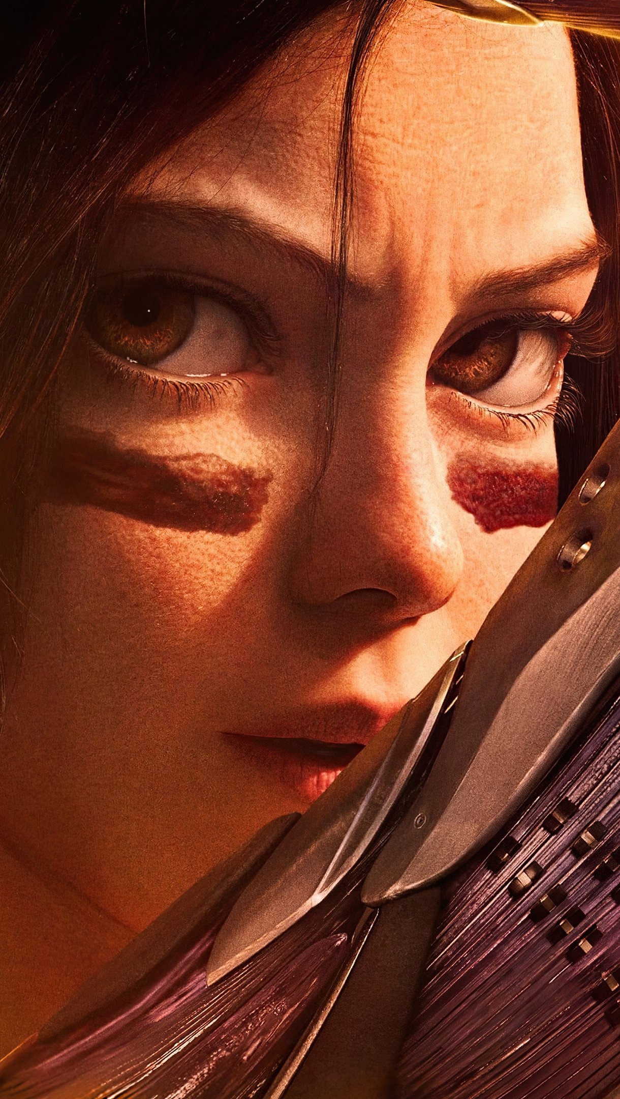 Alita, Battle Angel, Sword wallpaper, Ultra HD, 1220x2160 HD Phone