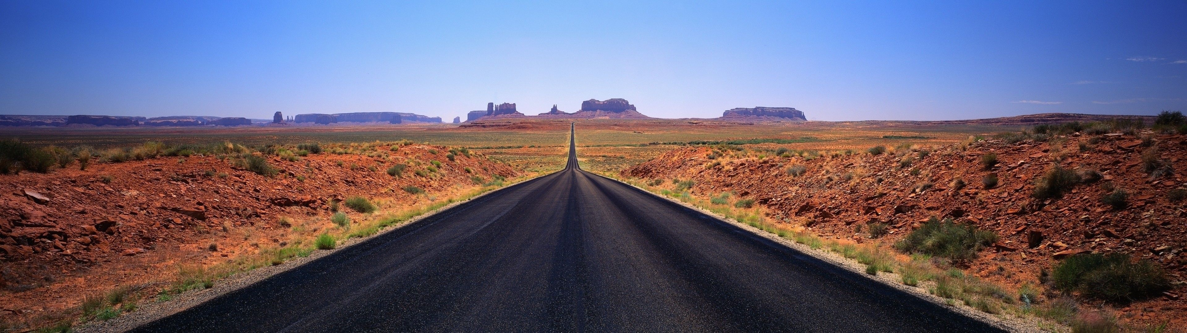 Monument Valley, Scenery Wallpaper, 3840x1080 Dual Screen Desktop