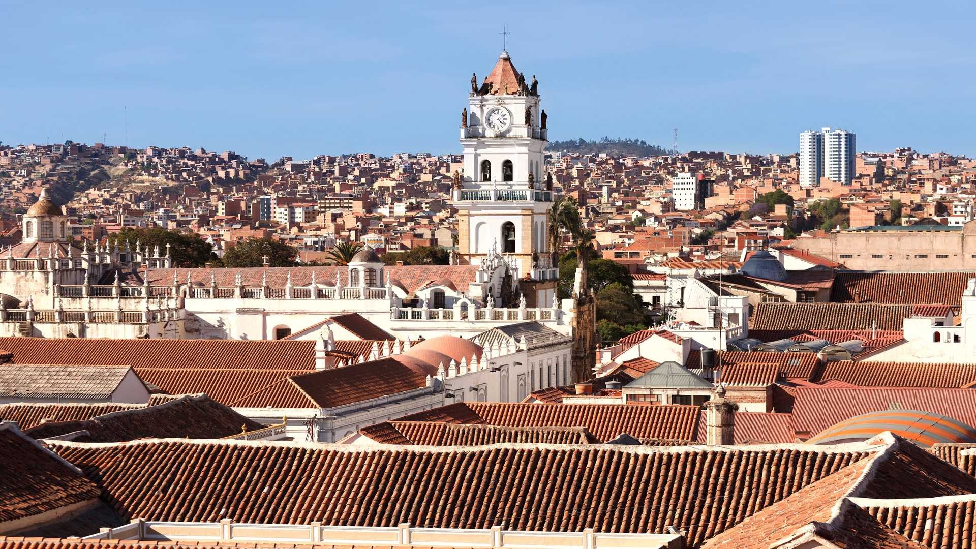 Sucre in Bolivia, Rich cultural heritage, Colonial architecture, Colorful cityscape, 1920x1080 Full HD Desktop
