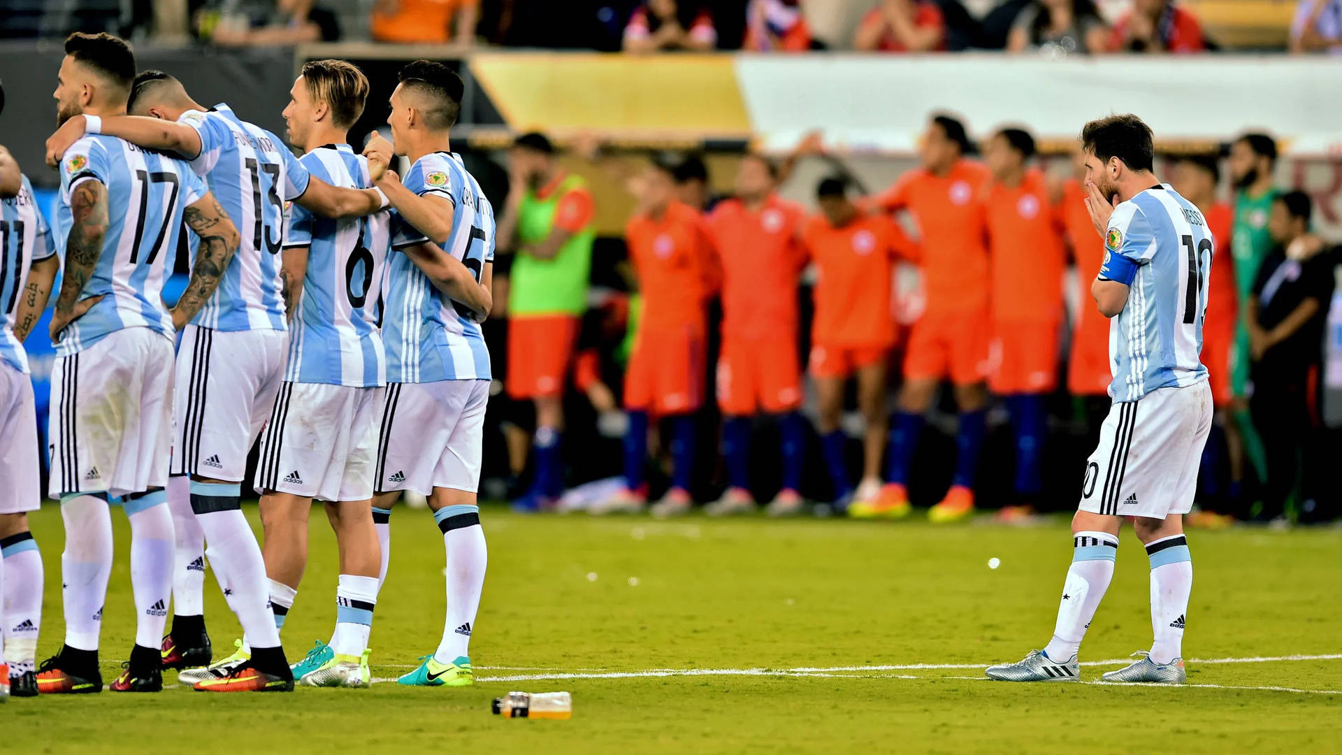 Lionel Messi, Argentina national football team, Chile national football team, Full HD Desktop wallpaper