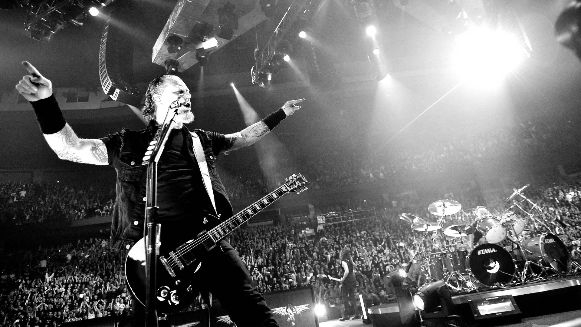 James Hetfield, Metallica concert, Epic stage presence, Rock band, 1920x1080 Full HD Desktop