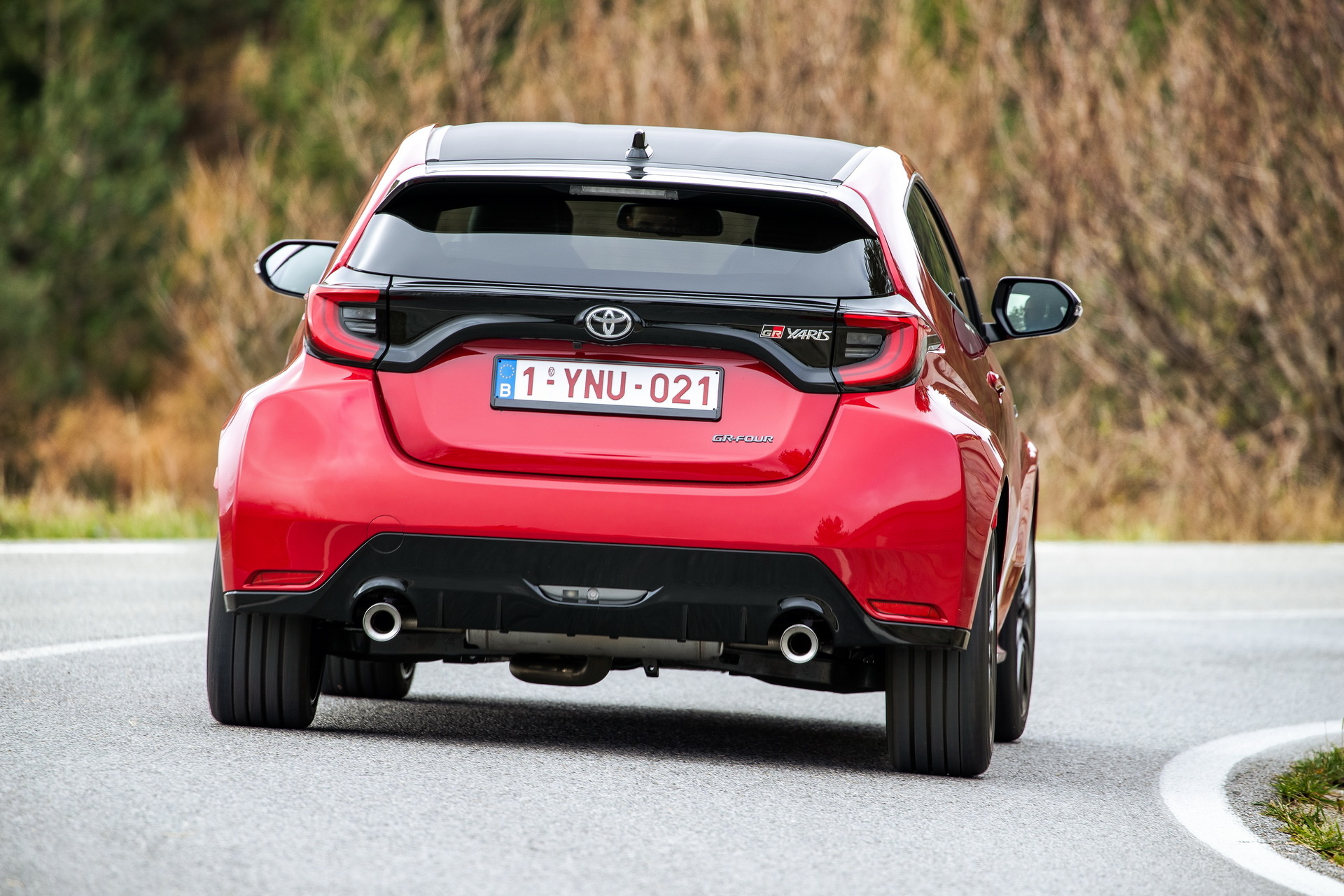 Toyota Yaris, 2021 GR Yaris rear, Motortread wallpapers, Sporty Yaris, 1920x1280 HD Desktop