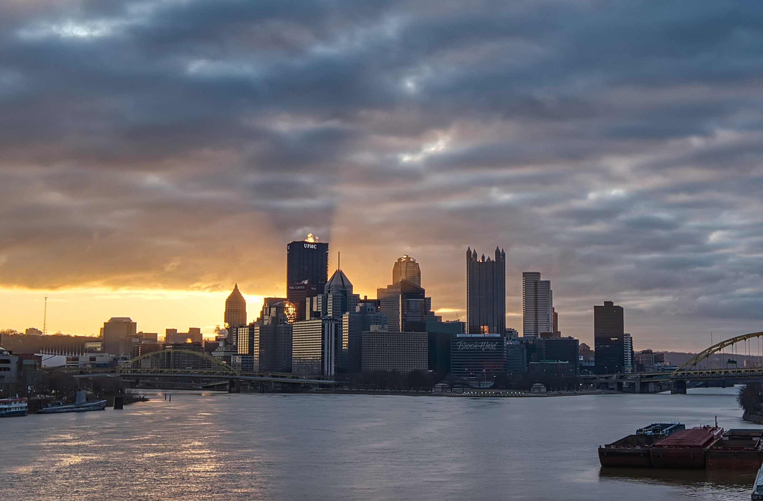 Brook Ward photography, Pittsburgh sights, Iconic landmarks, Artistic perspective, 2450x1610 HD Desktop