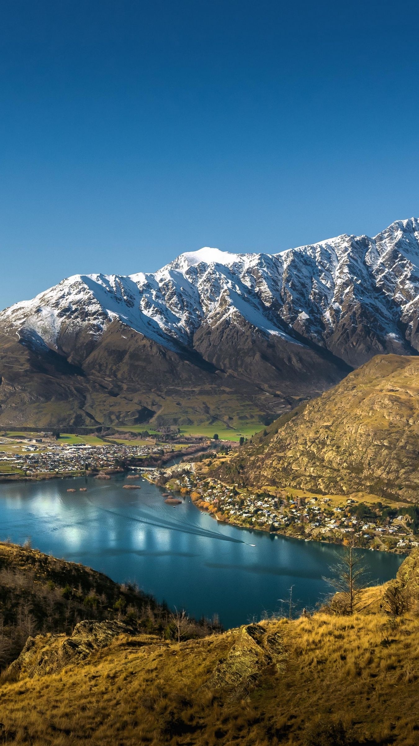 Blue Lake, New Zealand, iPhone Wallpapers, 1350x2400 HD Phone