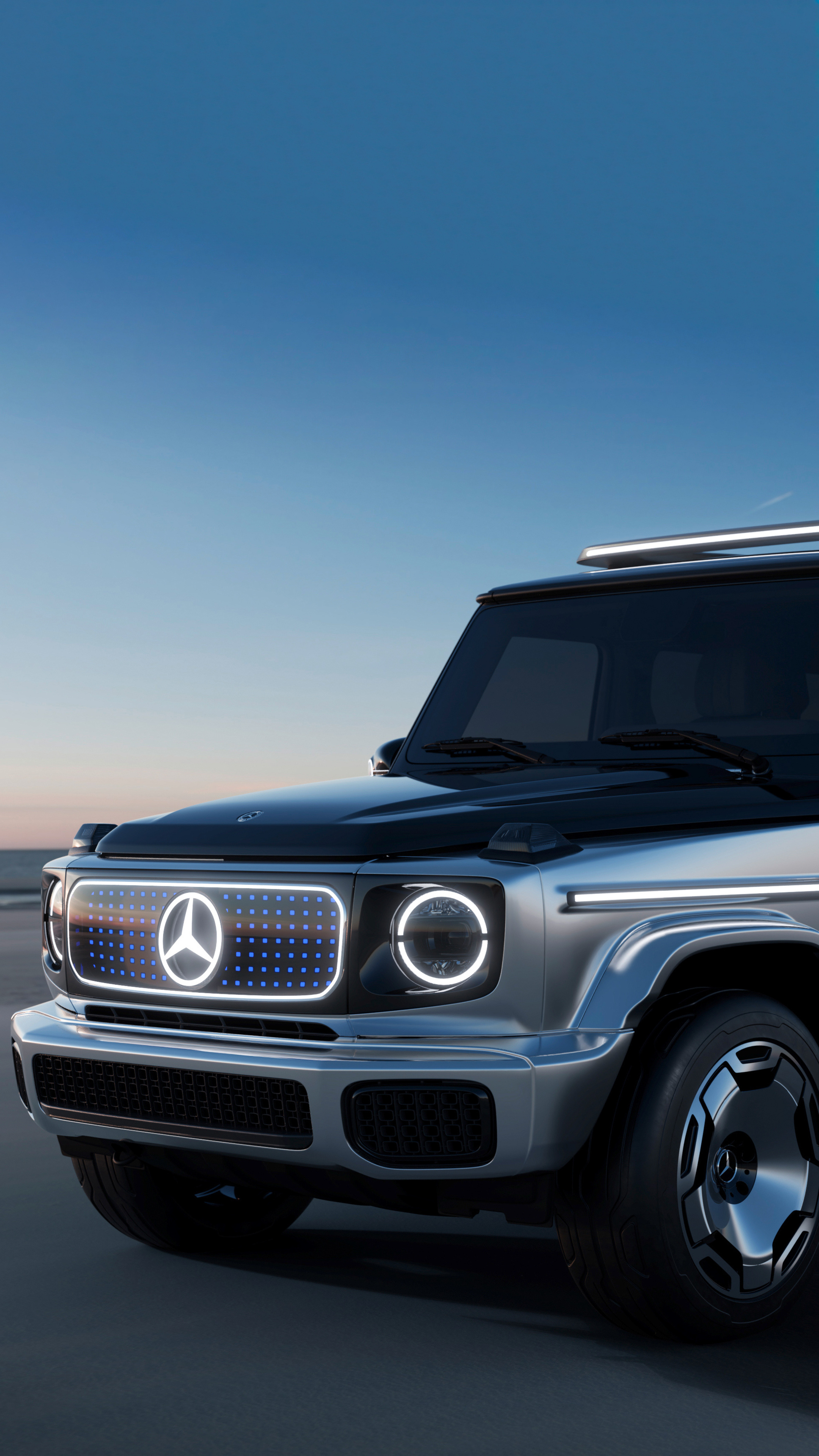 Mercedes-Benz G-Class, Concept EQG, Sony Xperia, Car wallpapers, 2160x3840 4K Phone