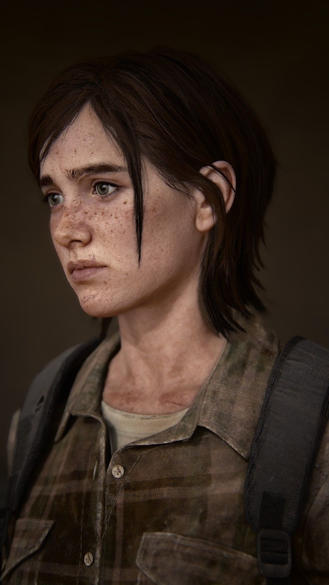 Ellie Williams, The Last of Us Part II, weathered plaid shirt, Full HD Phone wallpaper