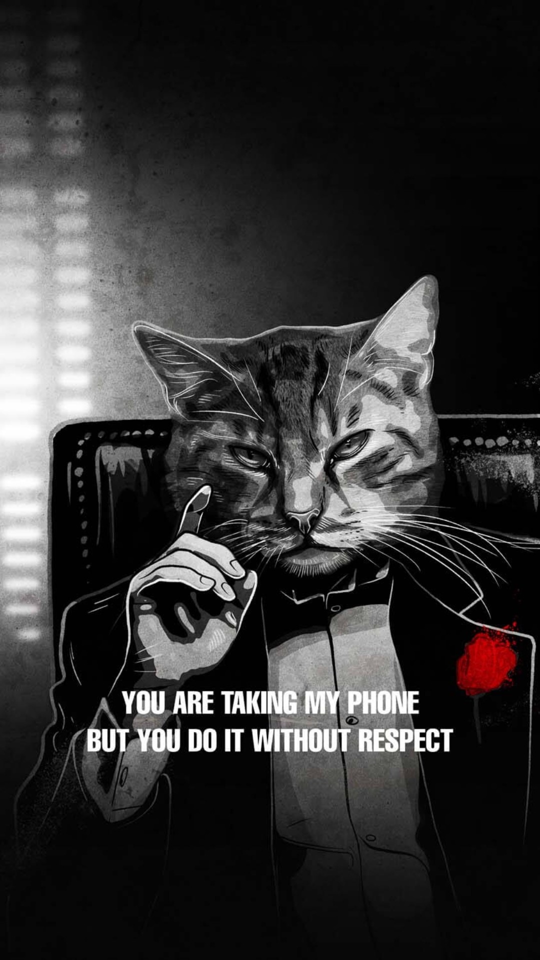 Godfather cat, Cool Phone Backgrounds Wallpaper, 1080x1920 Full HD Phone