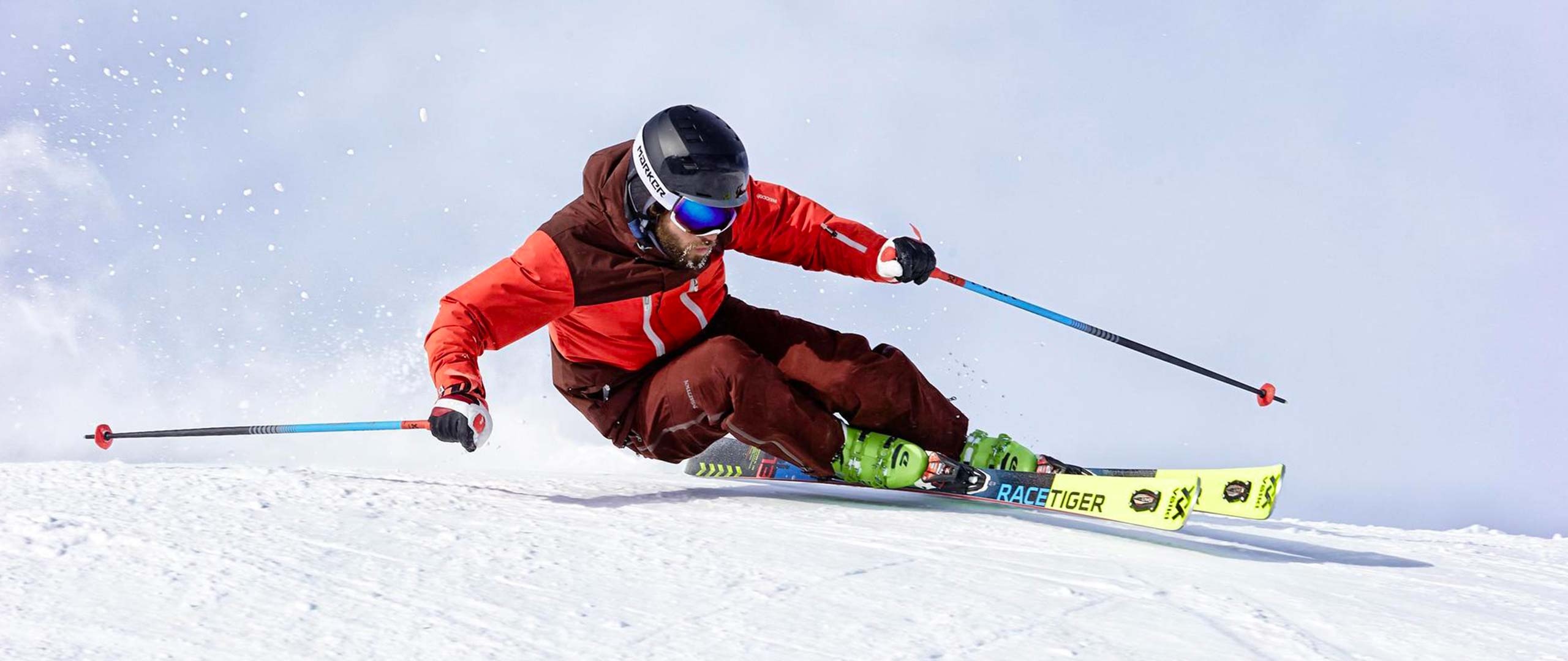 Slalom sports, Ski diversity, Advanced skiers, Wide range of skis, 2560x1080 Dual Screen Desktop