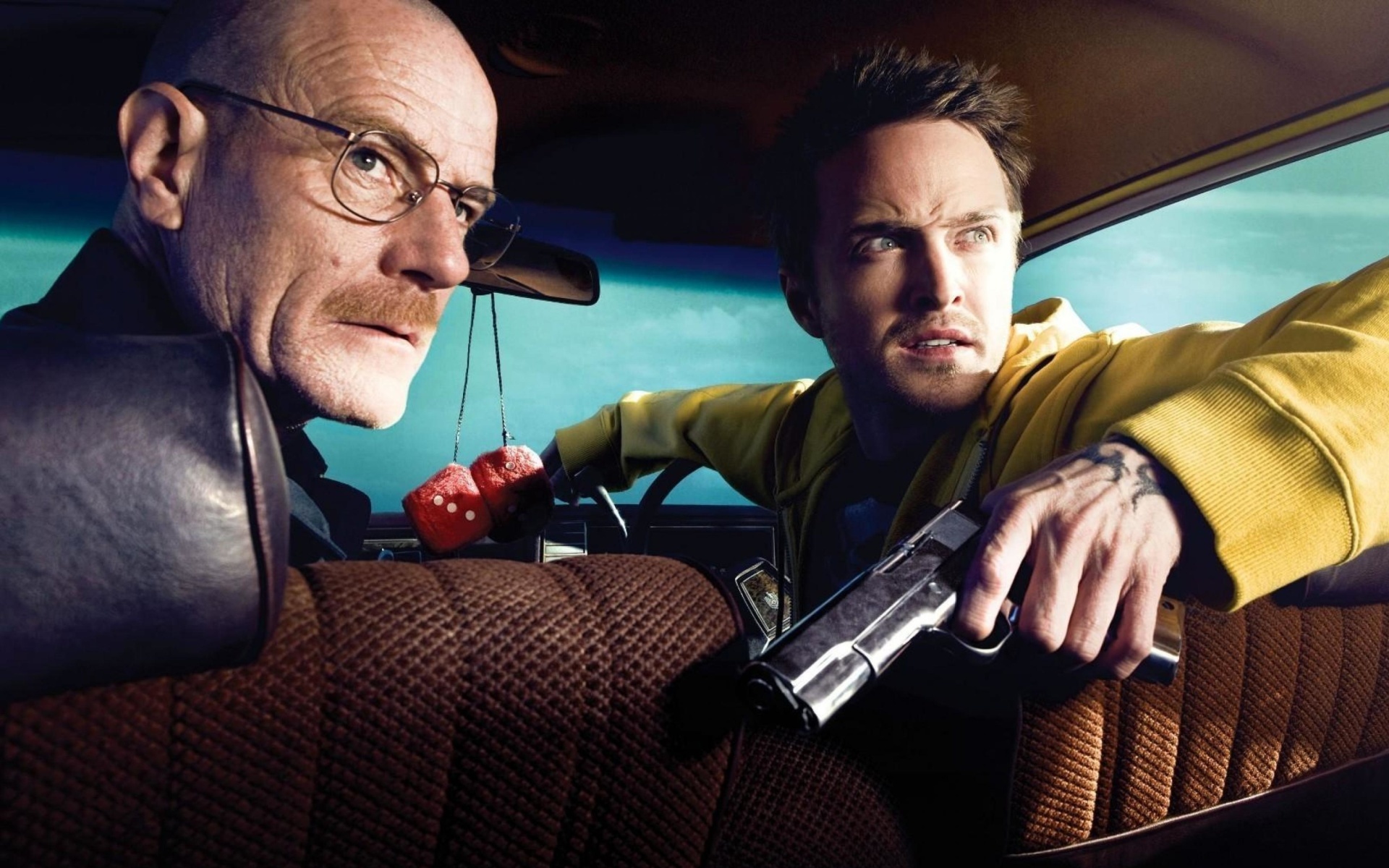 Jessie Pinkman, Aaron Paul, Walter White, Heisenberg, 1920x1200 HD Desktop