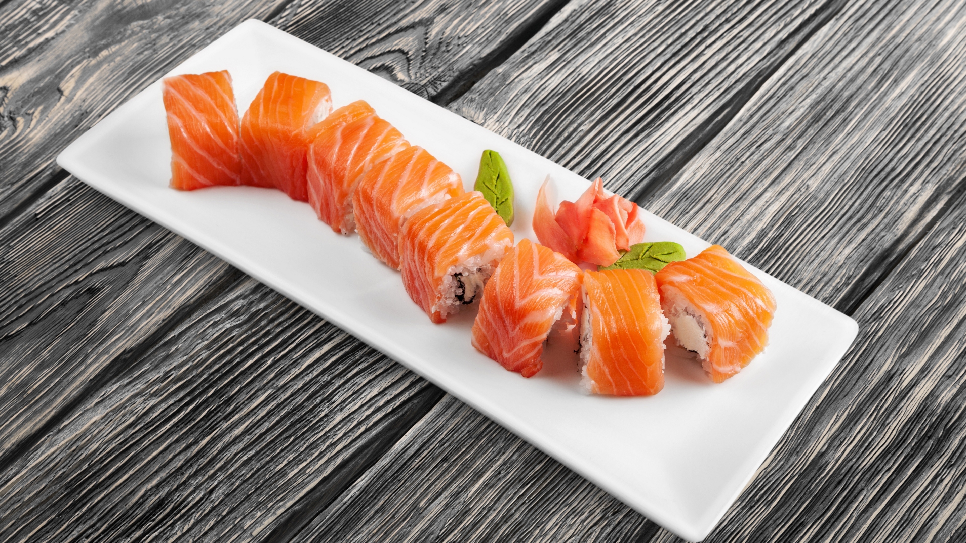 Sushi rolls, Wallpaper download, Delectable treat, Irresistible, 3840x2160 4K Desktop