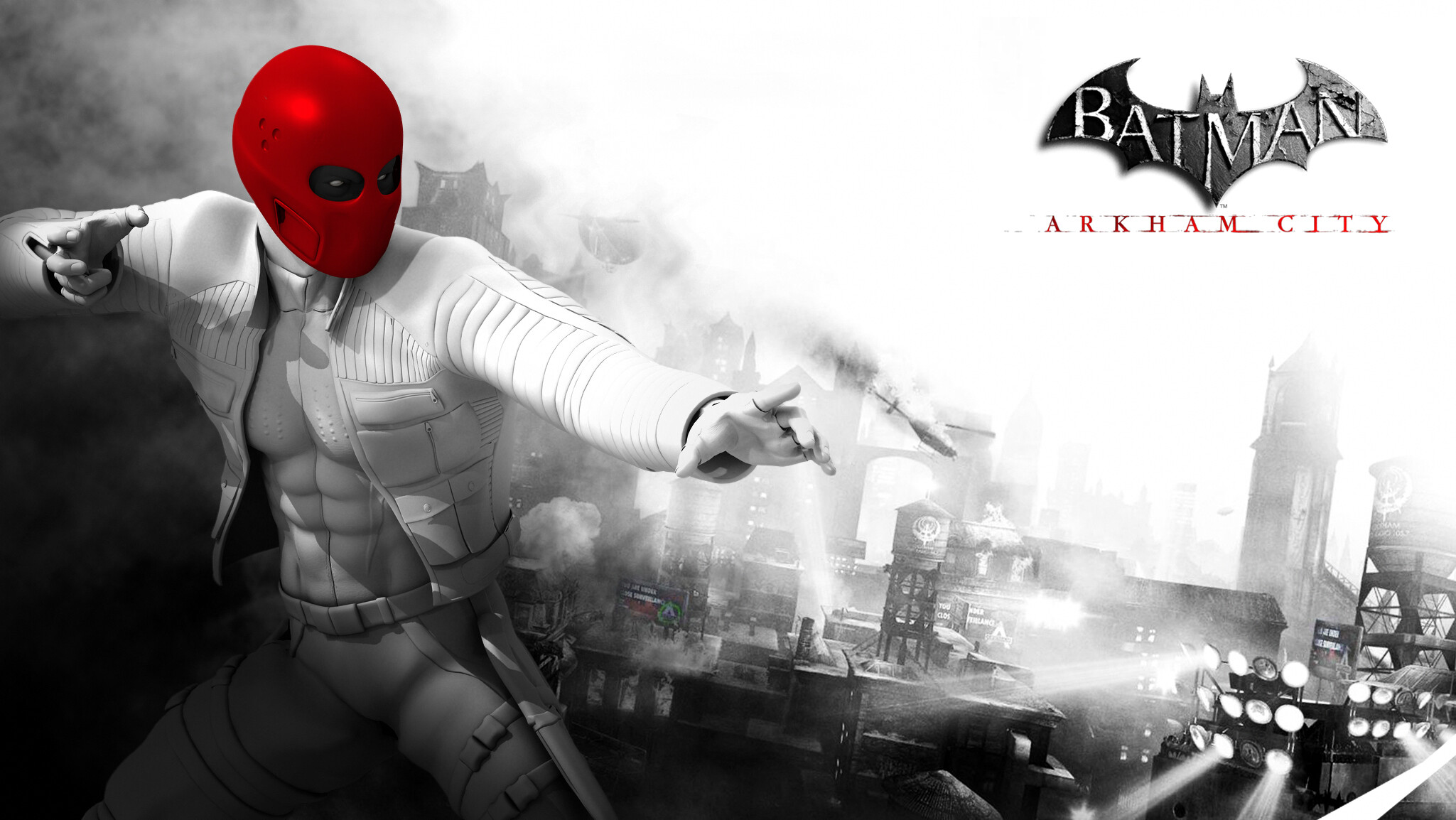 The Red Hood, Batman: Arkham City Wallpaper, 2050x1160 HD Desktop