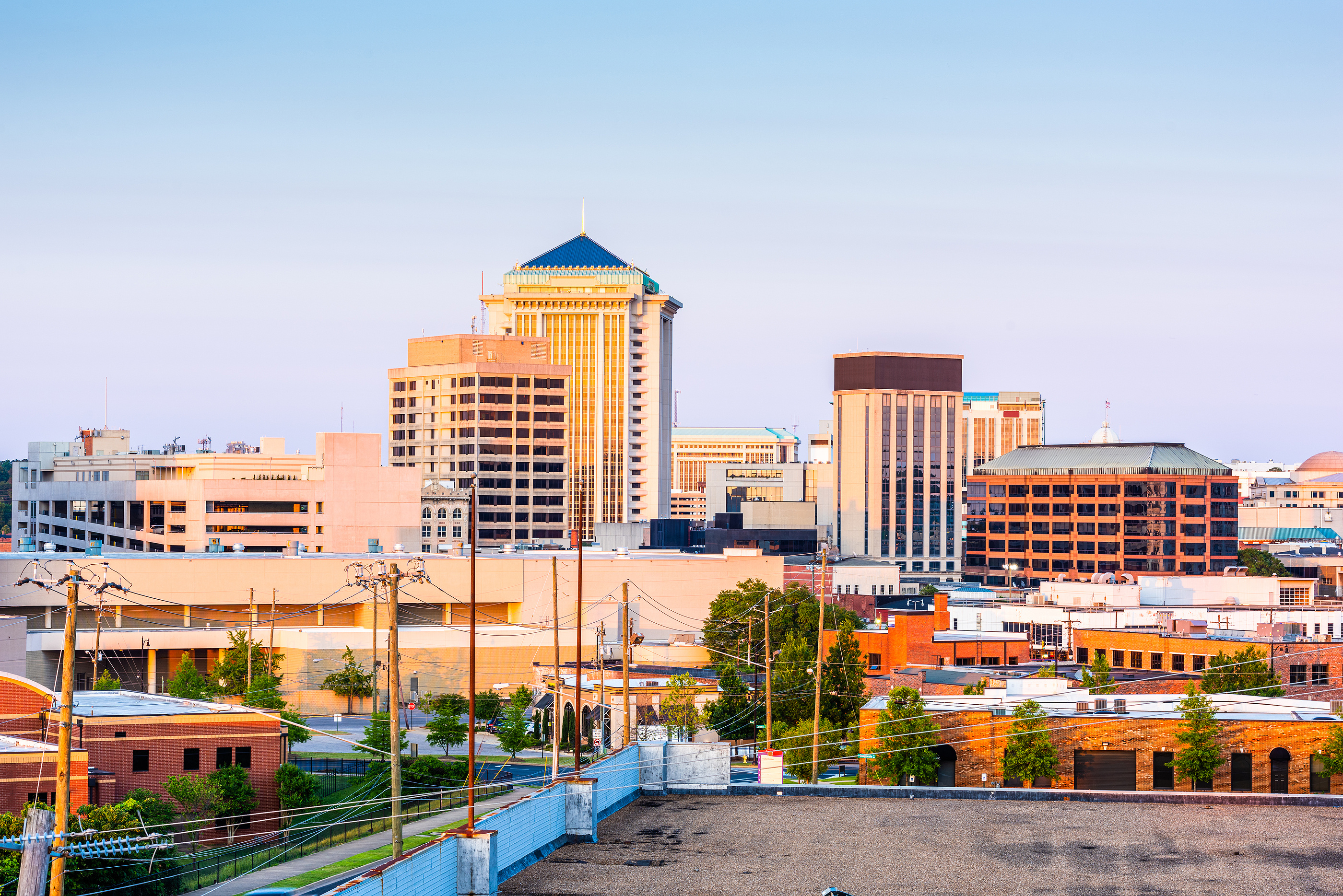 Montgomery Alabama skyline, Conservation windows, 2800x1870 HD Desktop