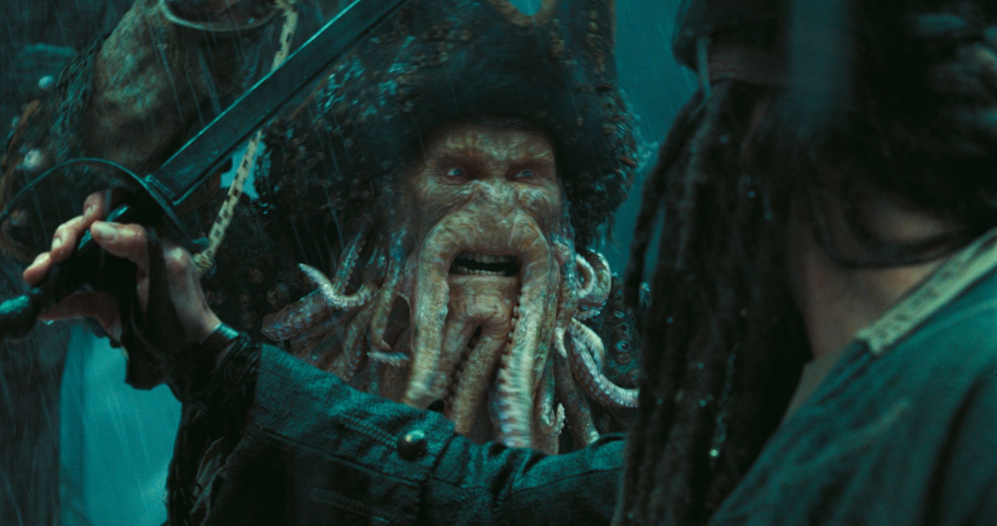 Davy Jones, Digital character, Pirates of the Caribbean, Best, 2050x1080 HD Desktop