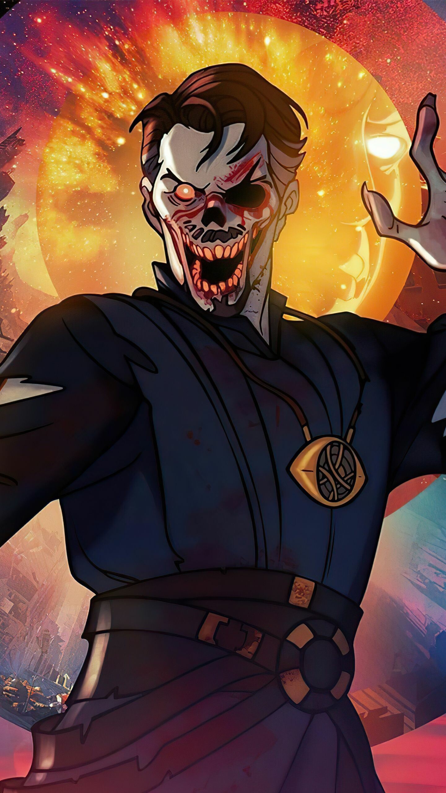 Zombie Strange, What If...? Wallpaper, 1440x2560 HD Phone