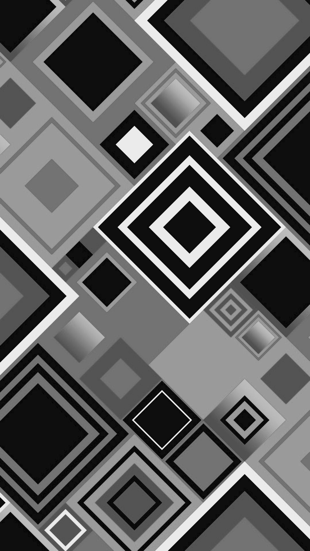 Squares, Silver Wallpaper, 1080x1920 Full HD Phone