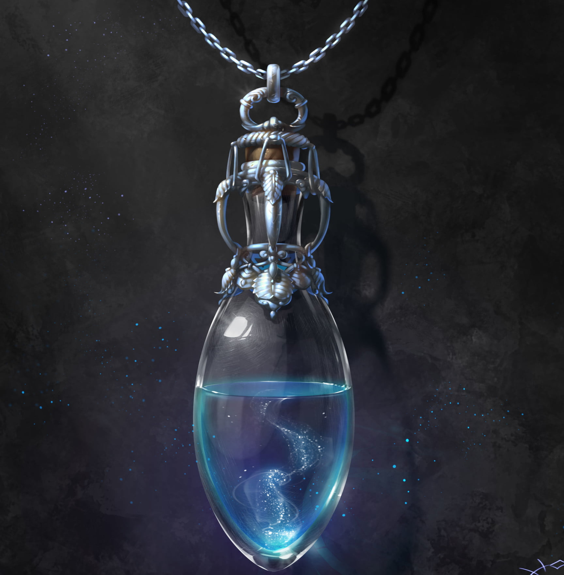 Bottle, Pendant Wallpaper, 1920x1960 HD Phone
