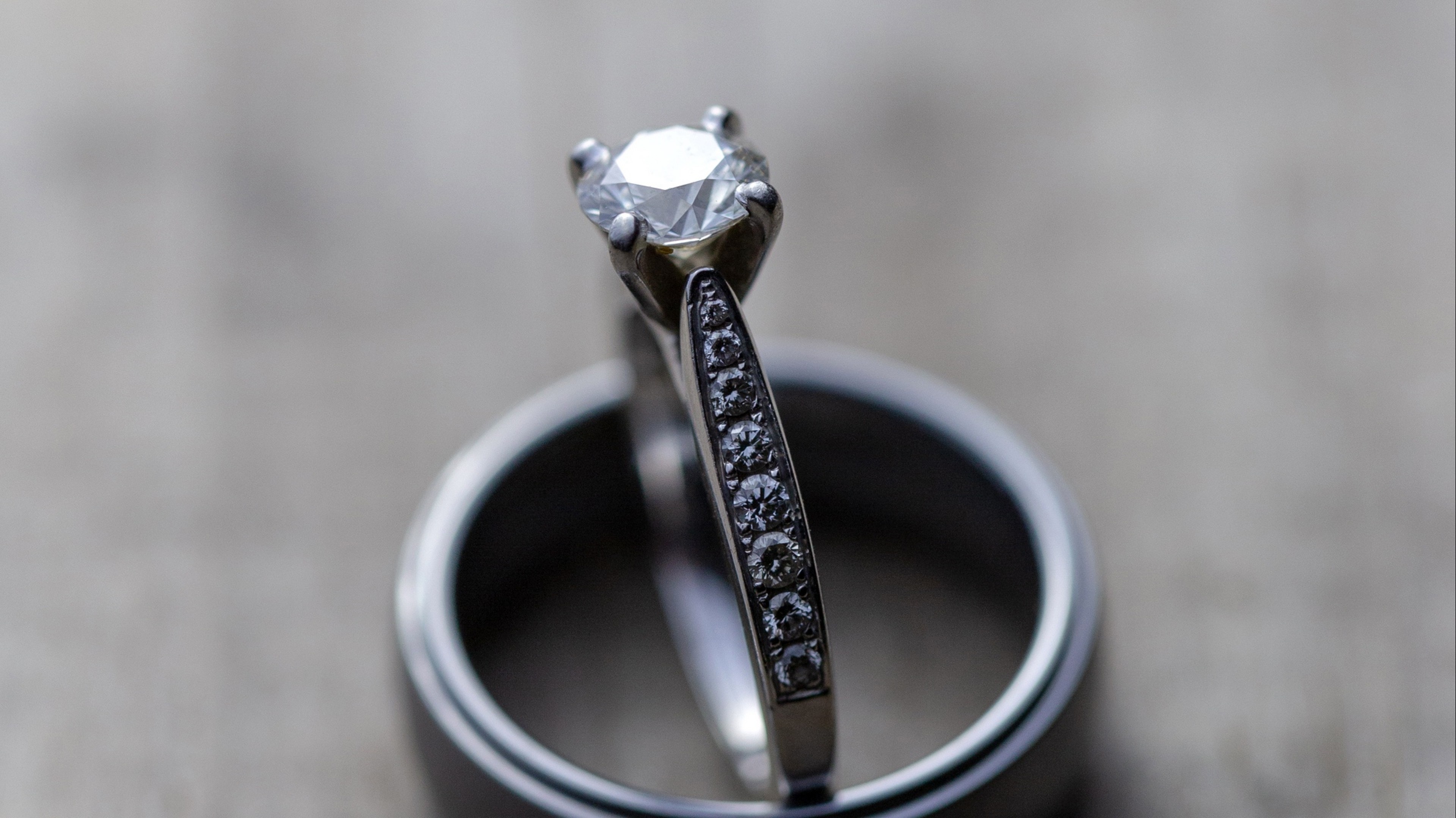Diamond, Wedding Ring Wallpaper, 3840x2160 4K Desktop