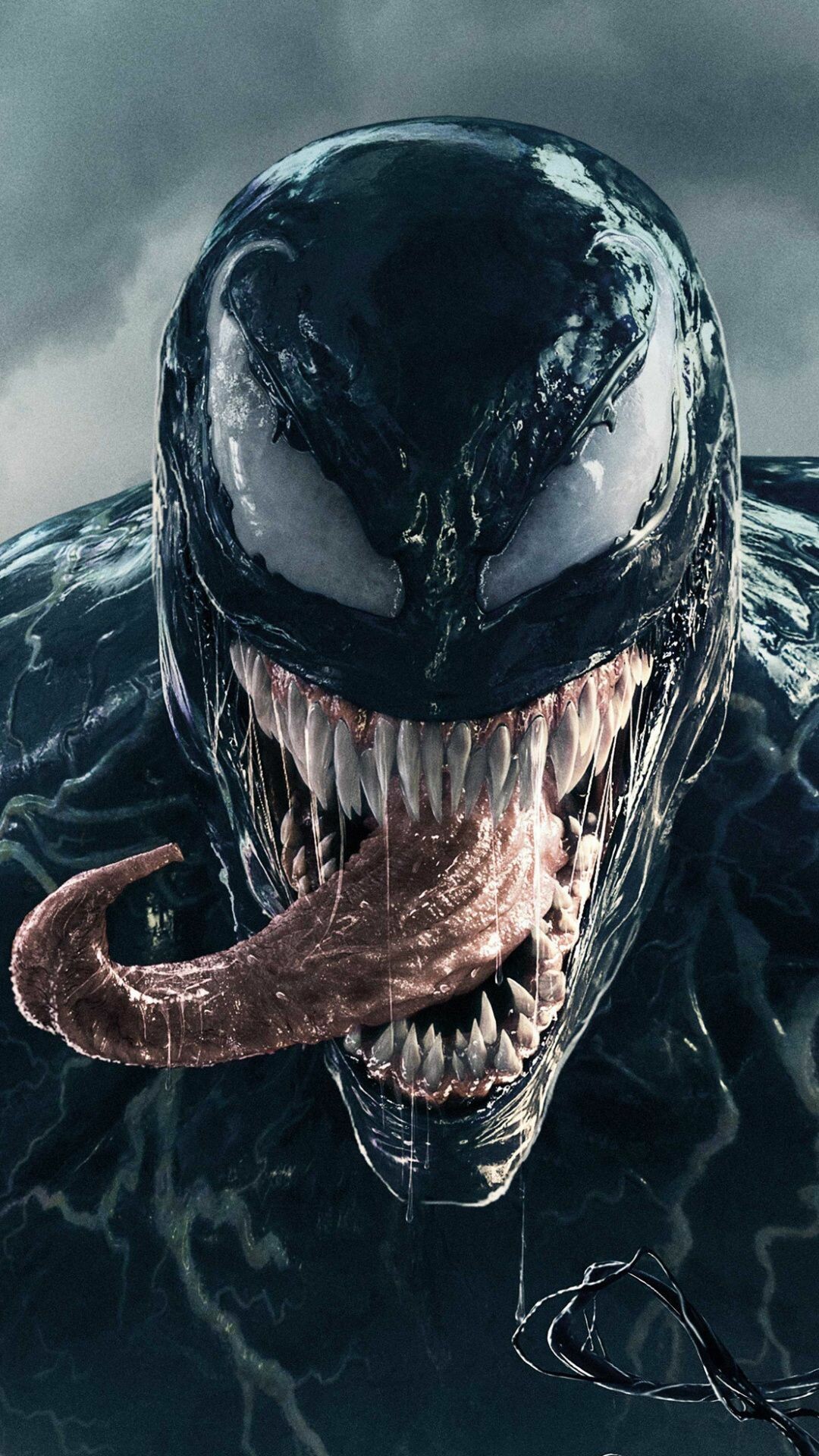 Marvel Villain, Venom tongue, 4k HD, Backgrounds, 1080x1920 Full HD Phone