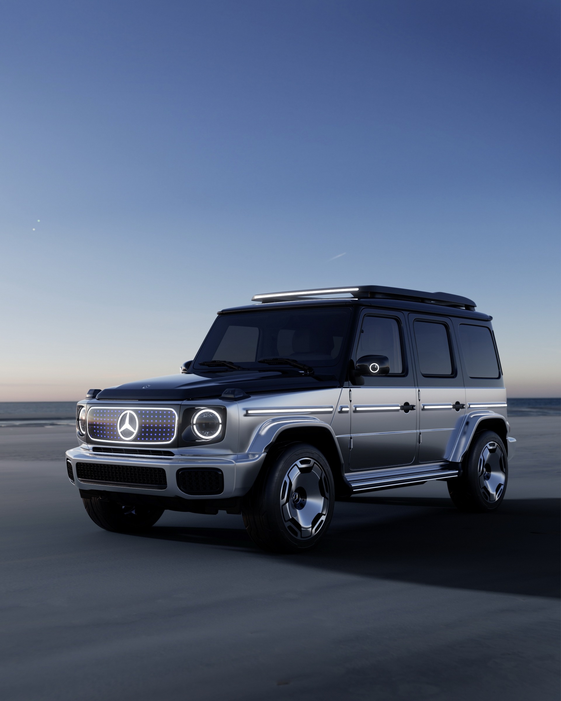 Mercedes-Benz G-Class, EQG concept, Phone wallpapers, Motortread, 1930x2410 HD Phone