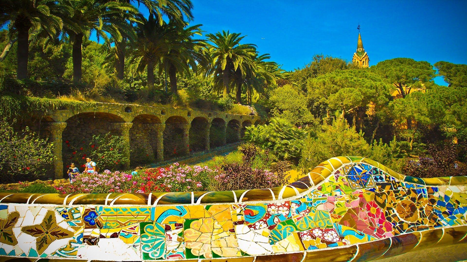 Parc Guell, Beautiful wallpapers, 1920x1080 Full HD Desktop