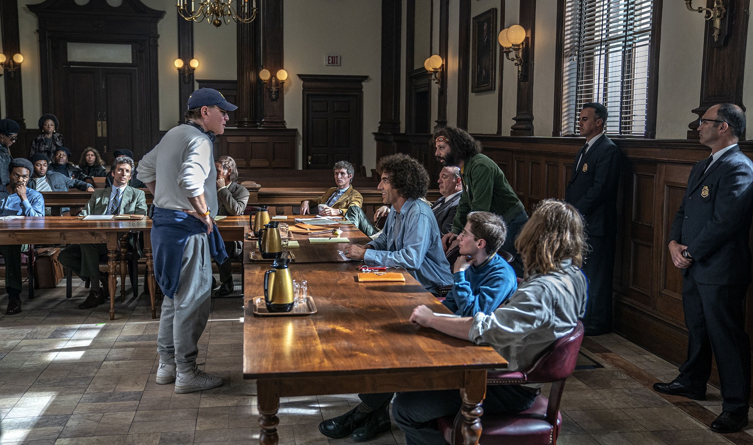 The Trial of the Chicago 7, Historical drama, Aaron Sorkin's masterpiece, Memorable performance, 2500x1480 HD Desktop