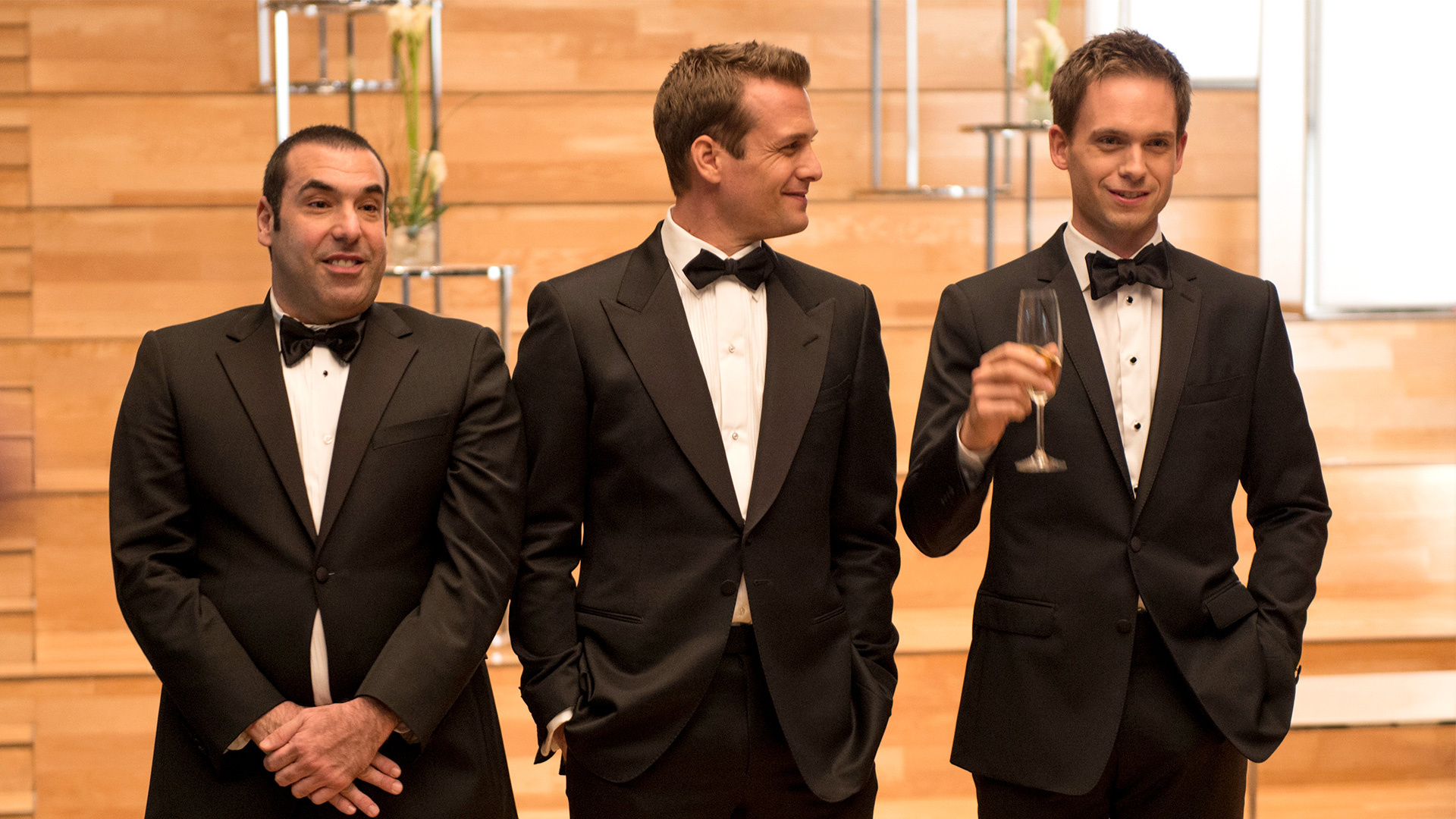 Harvey Specter, Mike Ross, Louis Litt, Full HD Desktop wallpaper