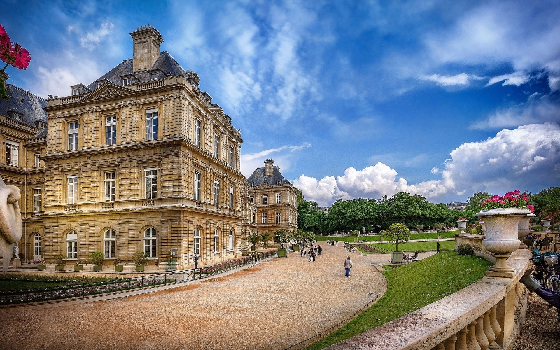 Luxembourg, Travels, Latin Quarter, Luxembourg Gardens, 1920x1200 HD Desktop