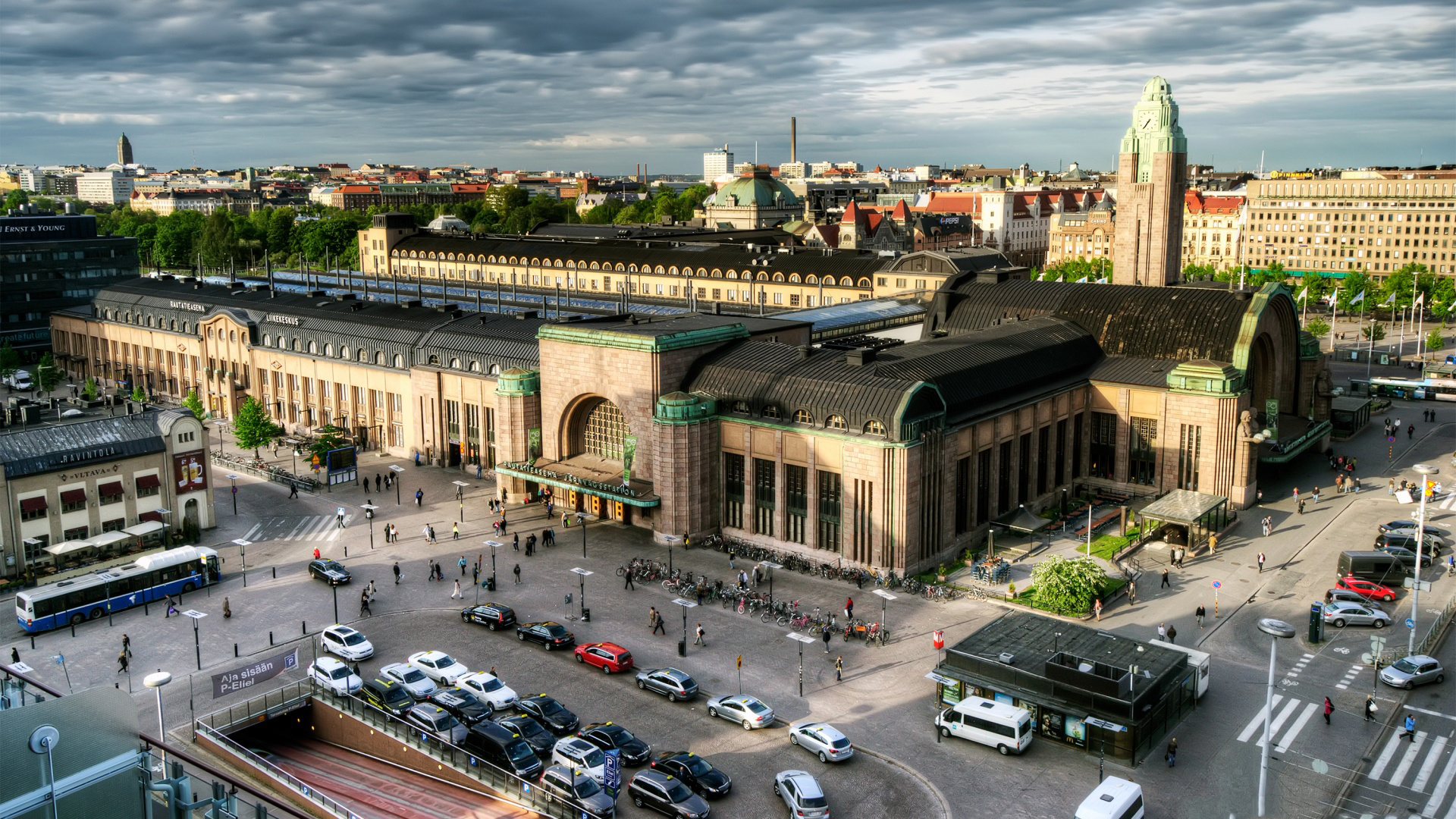 Helsinki Central Railway Station, Finland's landmark, Architectural beauty, Travel wallpaper, 1920x1080 Full HD Desktop