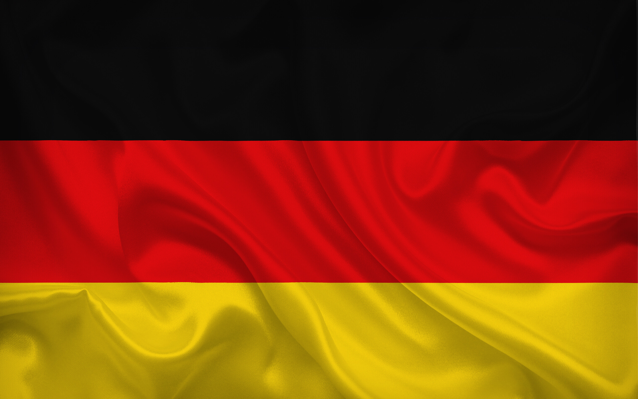 Flag of Germany, Download wallpapers, Silk flag, 2560x1600 HD Desktop