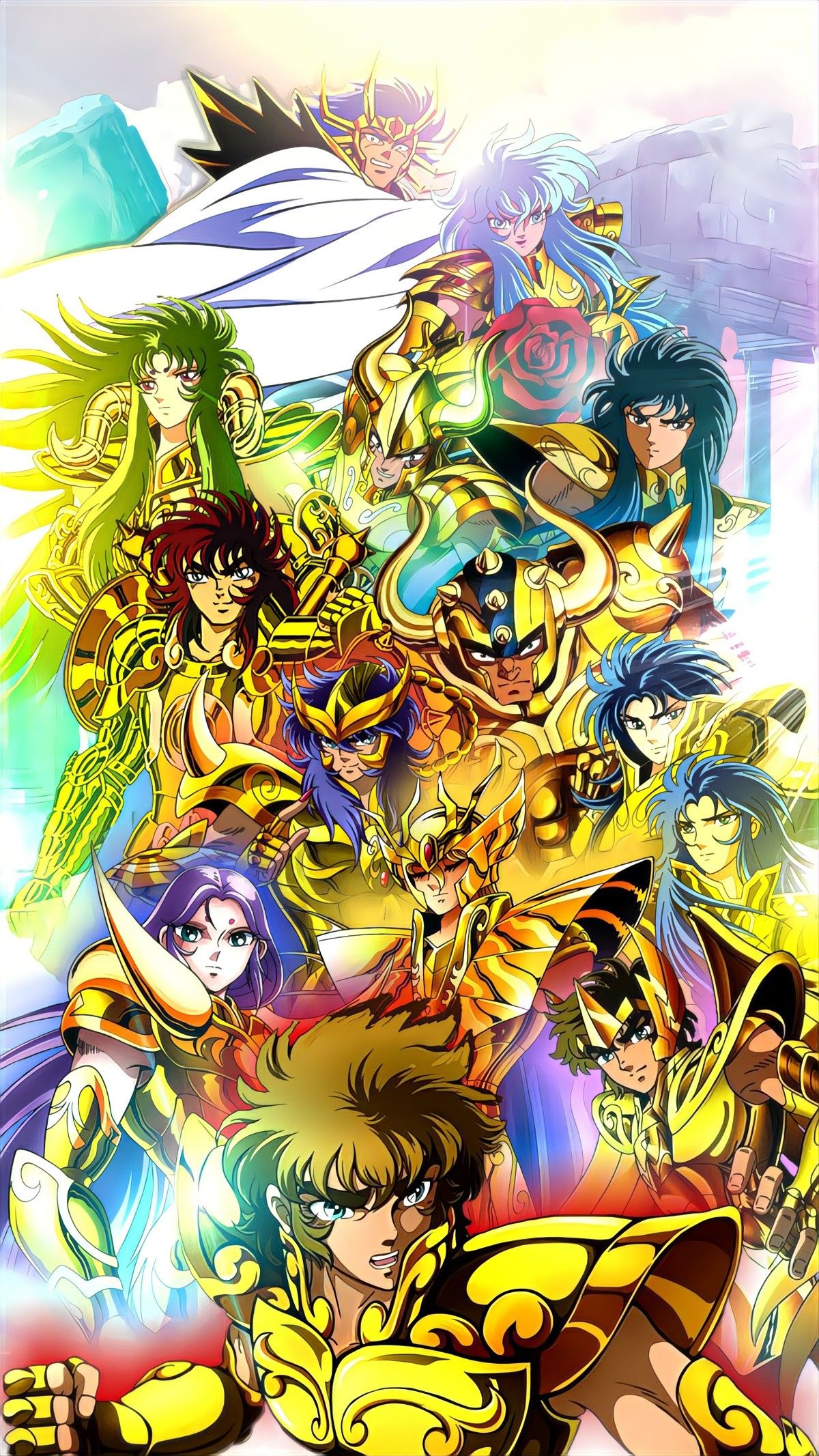 Leo Aiolia, Gold Saints, Pisces Aphrodite, Aries Mu, Taurus Aldebaran, HD Phone wallpaper