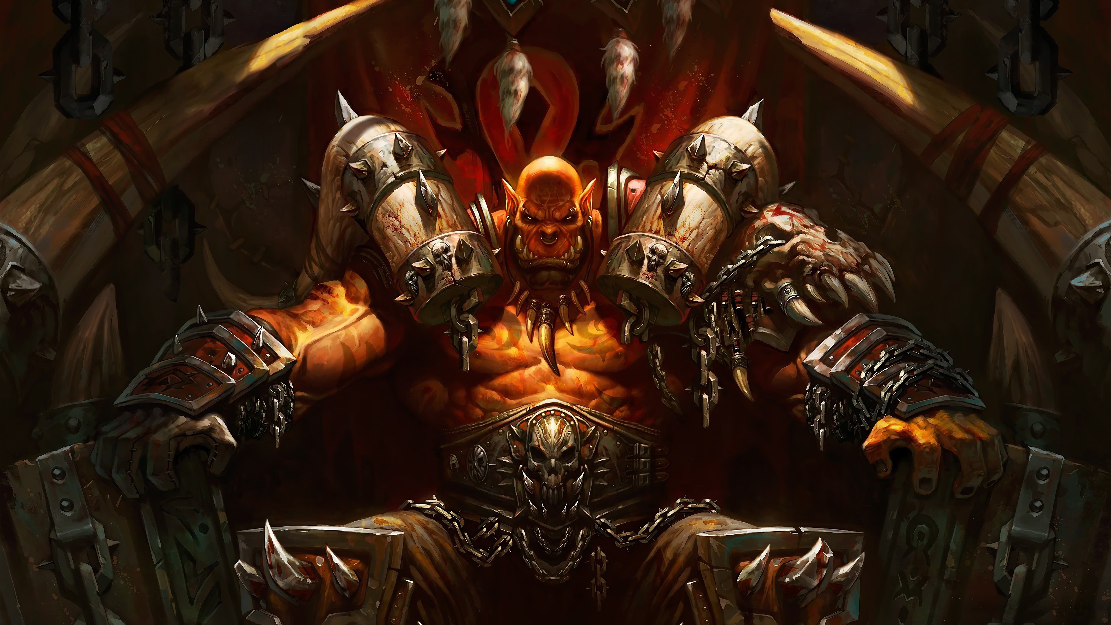 Garrosh Hellscream, Horde (WOW) Wallpaper, 3840x2160 4K Desktop