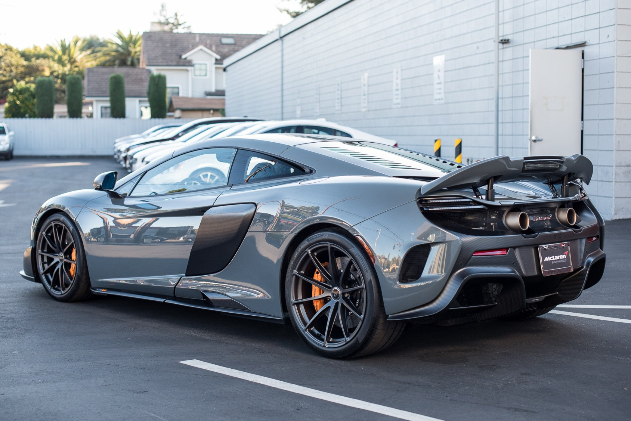 McLaren 675 LT, Chicane Grey, Coupe, Wallpaper, 2050x1370 HD Desktop