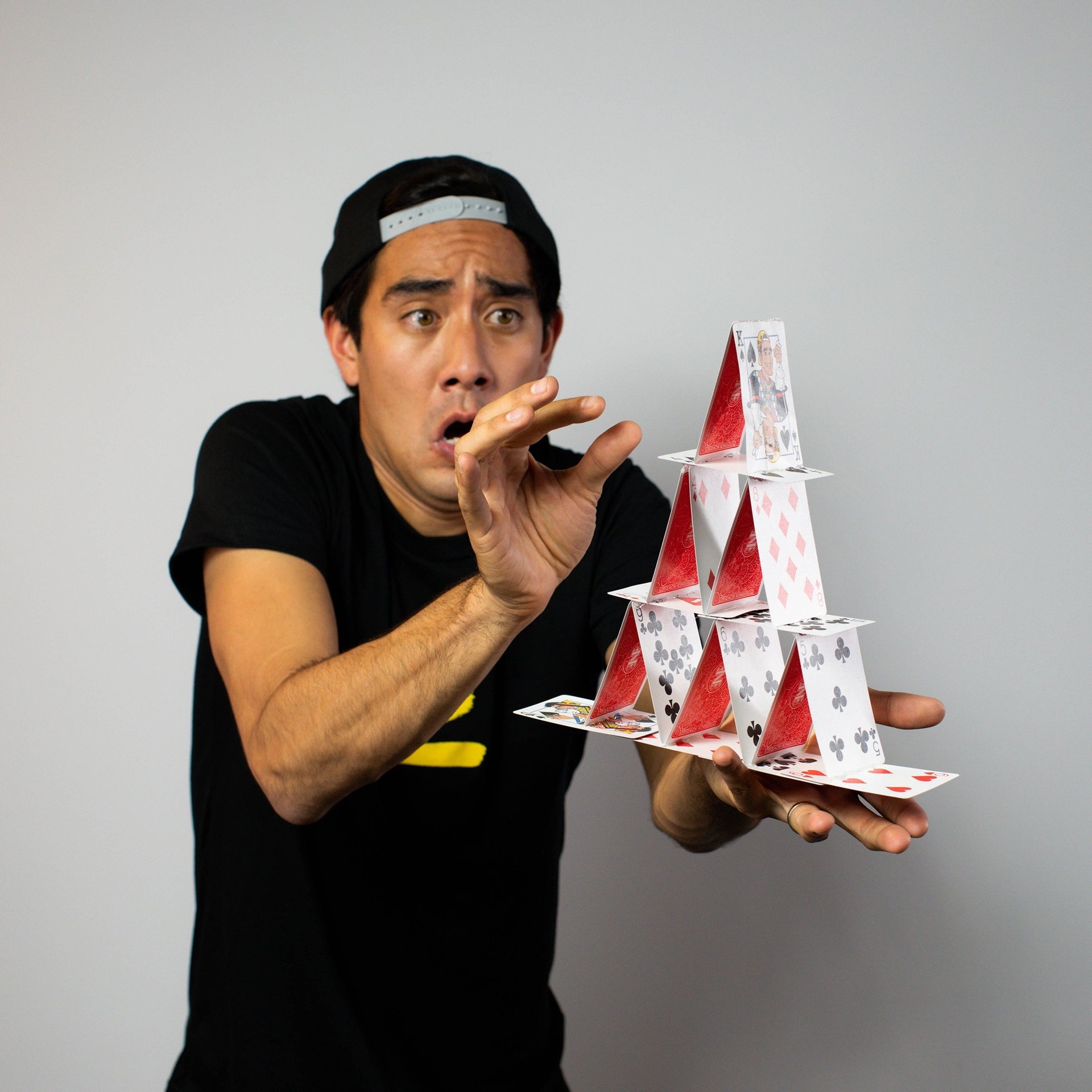 Zach King, Celebs, Josh Kenfield, Zach King playing cards, 1920x1920 HD Phone