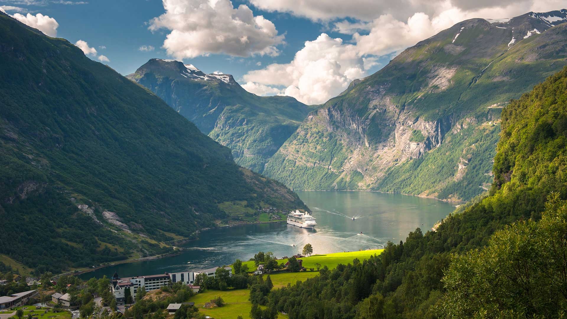 Geirangerfjord exploration, Nordic adventures, Nature's wonders, Travel guide, 1920x1080 Full HD Desktop