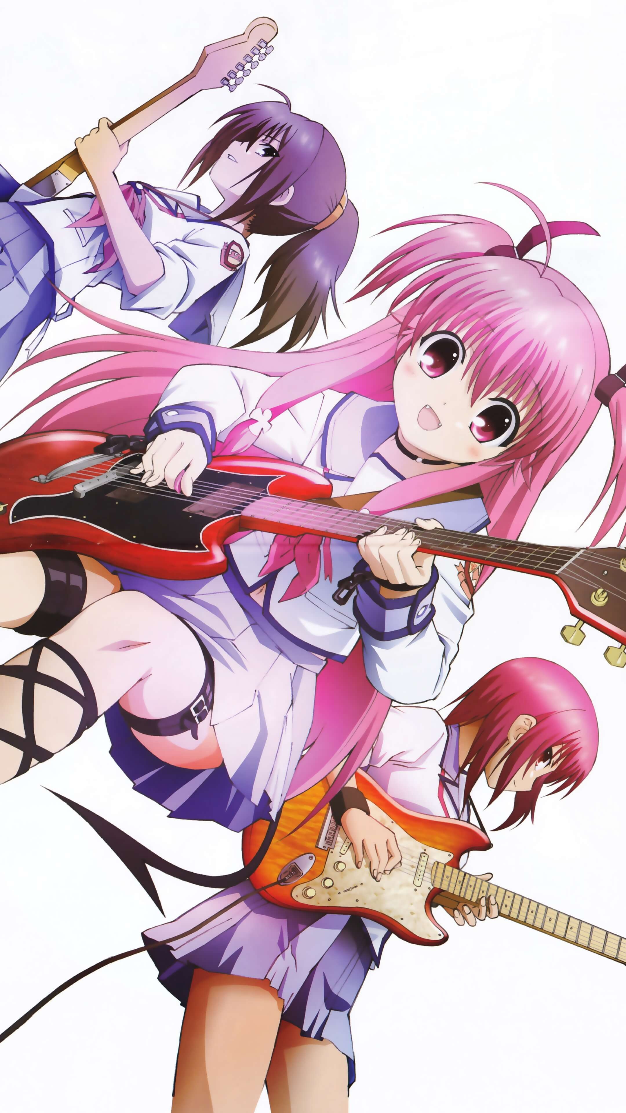 Angel Beats!, Yuri Nakamura, Masami Iwasawa, Kawaii Mobile, 2160x3840 4K Phone