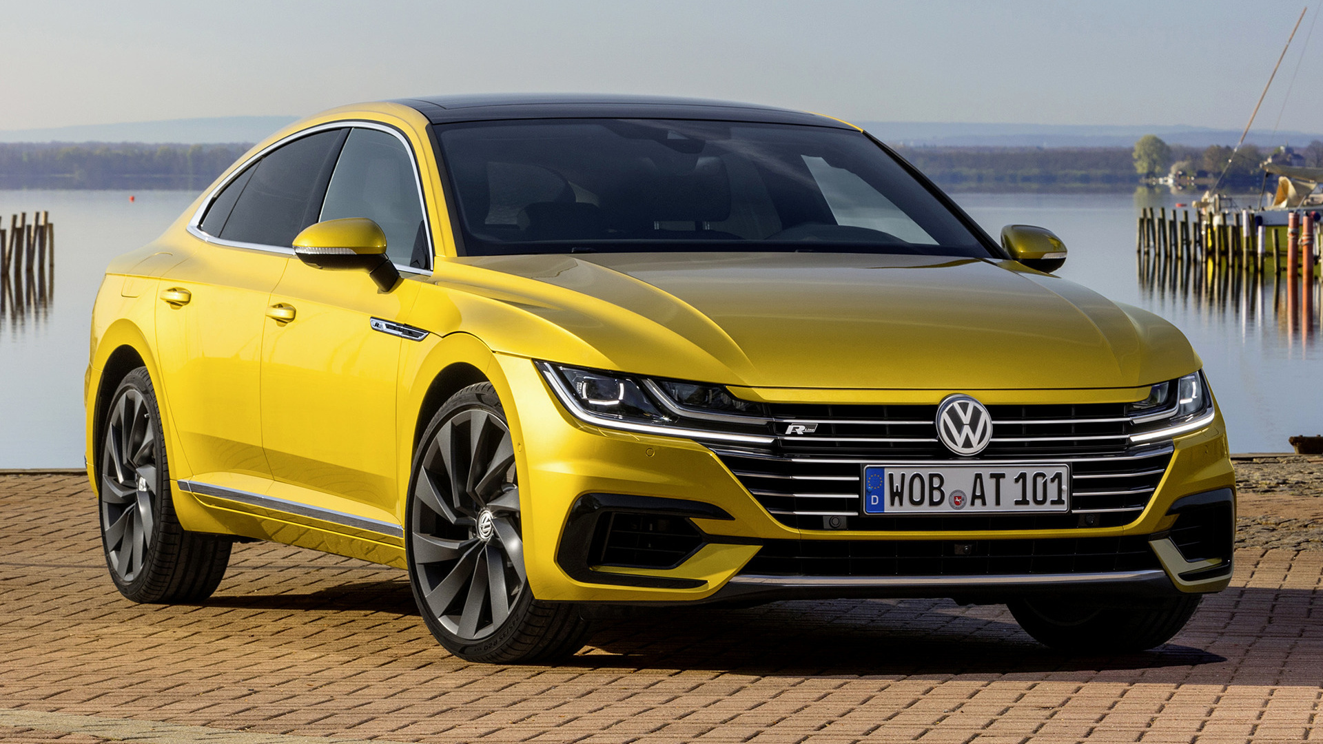 Volkswagen Arteon, Bold aesthetics, Distinctive style, Premium sedan, 1920x1080 Full HD Desktop