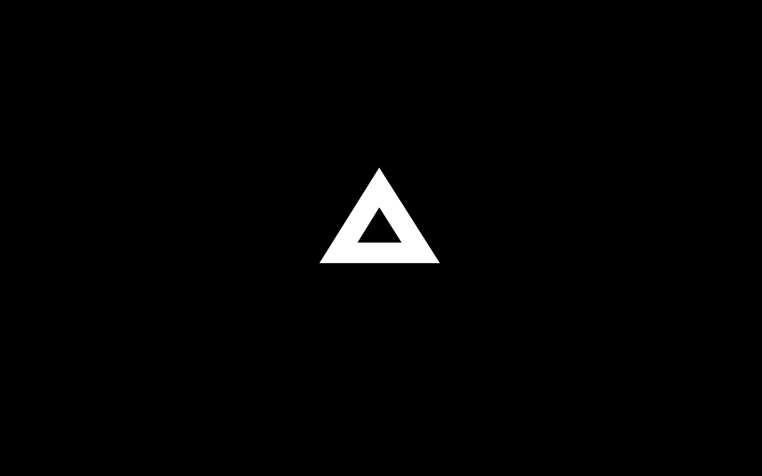 Triangle, Minimalism, Black triangles, High-quality images, 2560x1600 HD Desktop